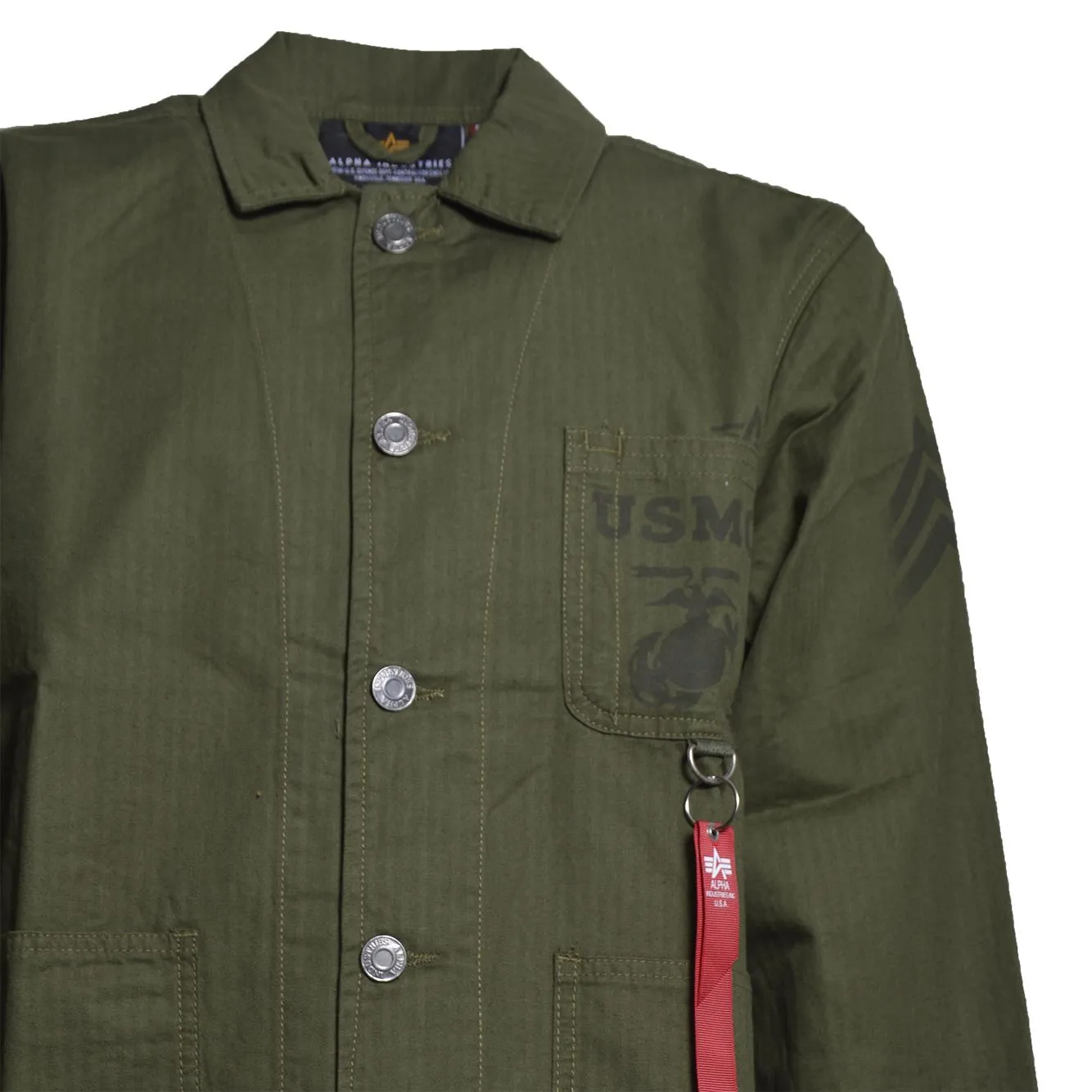 Alpha Industries P41 HBT giubbino verde oliva cotone