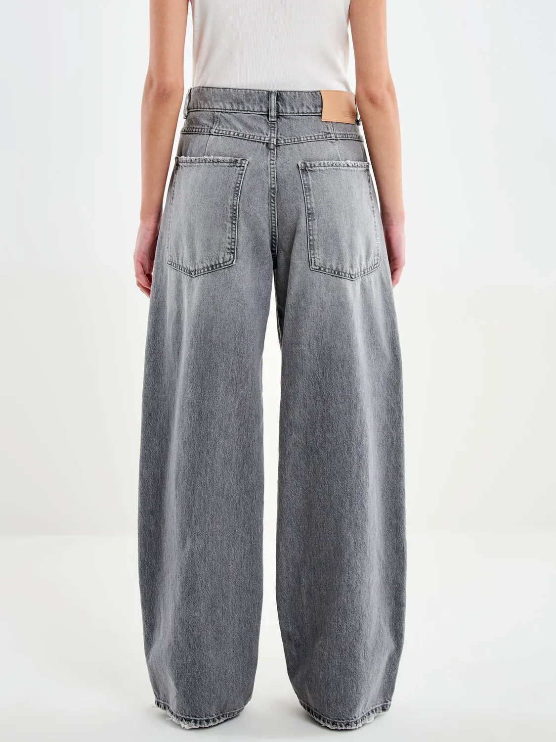 Vicolo Icon Mia Baggy jeans grigio vita media