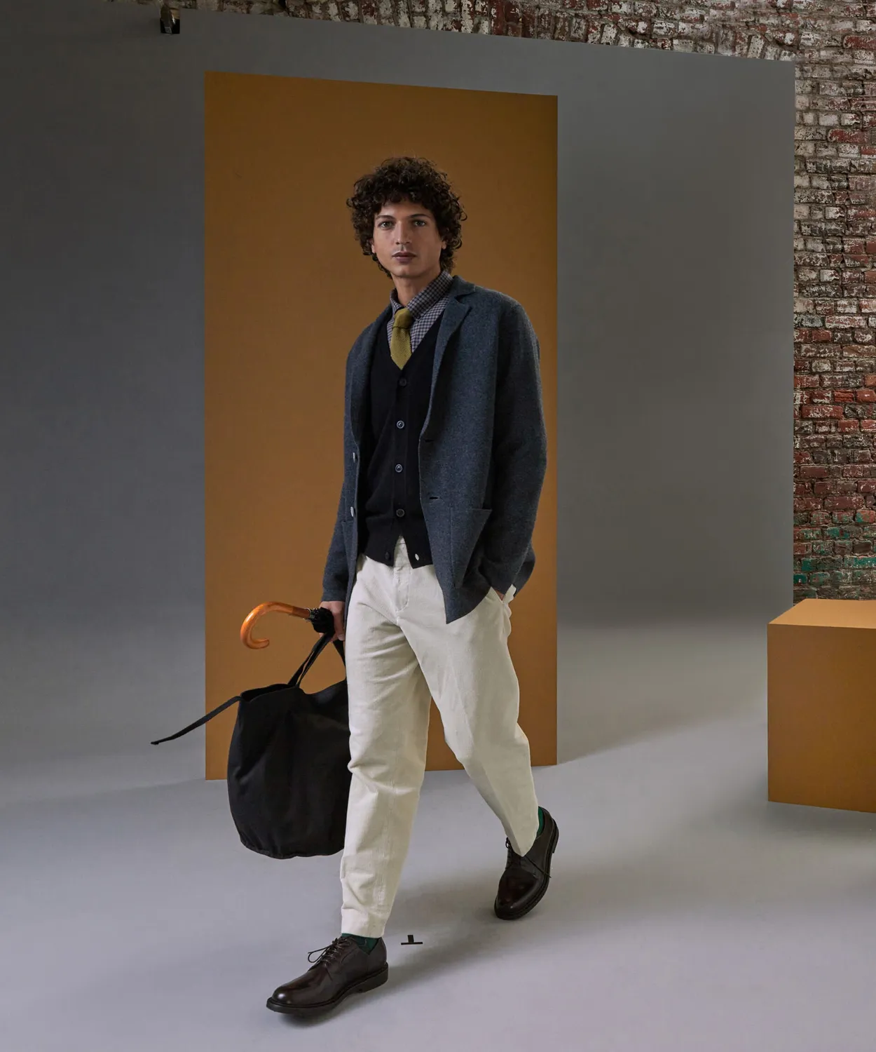 Rodier cardigan cashmere 2 fili scollo V nero uomo