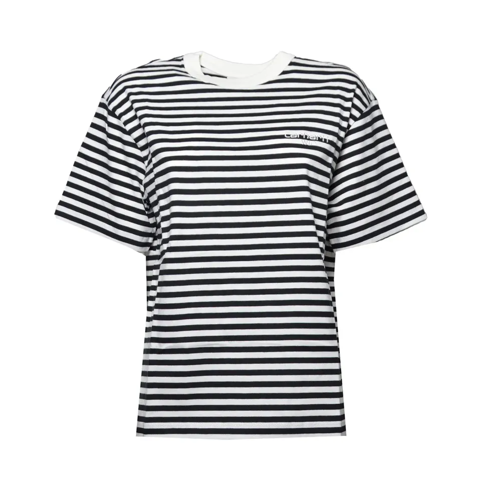 Carhartt Wip I036343 Ezra t-shirt donna righe nero