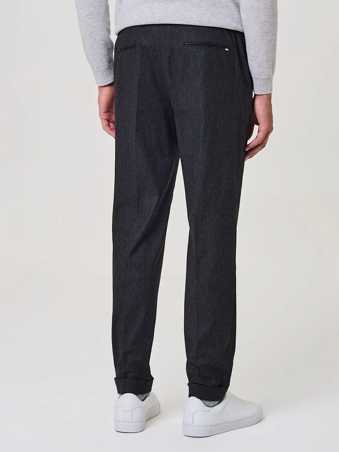 Paul Taylor Pantalone flanella 5 tasche grigio scuro