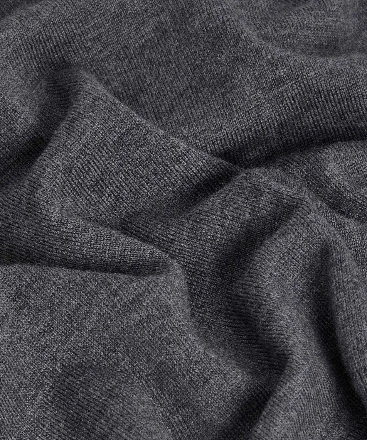 Rodier maglione dolcevita lana merino grigio scuro uomo