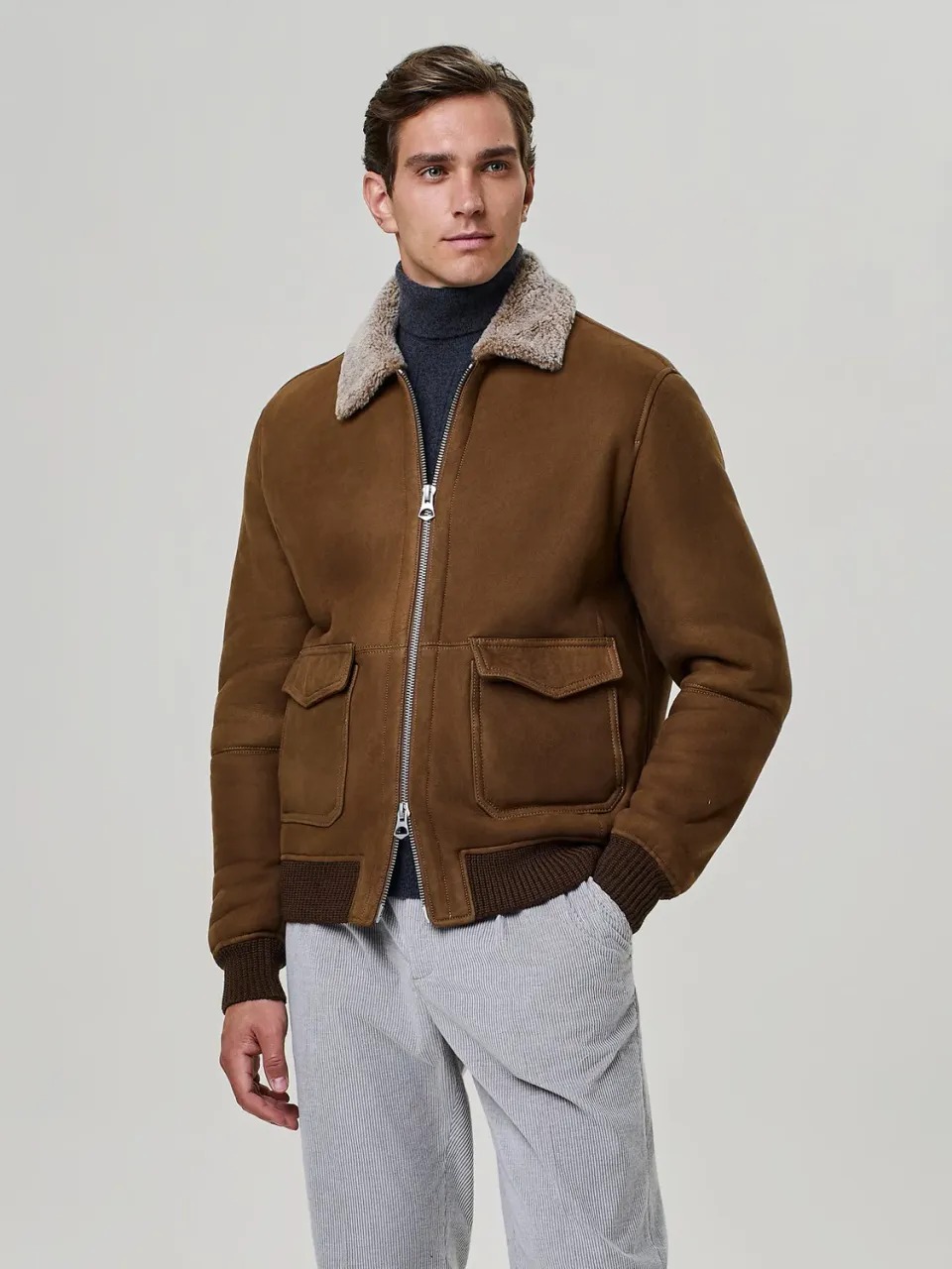 Paul Taylor Giubbino Montone Shearling Rust