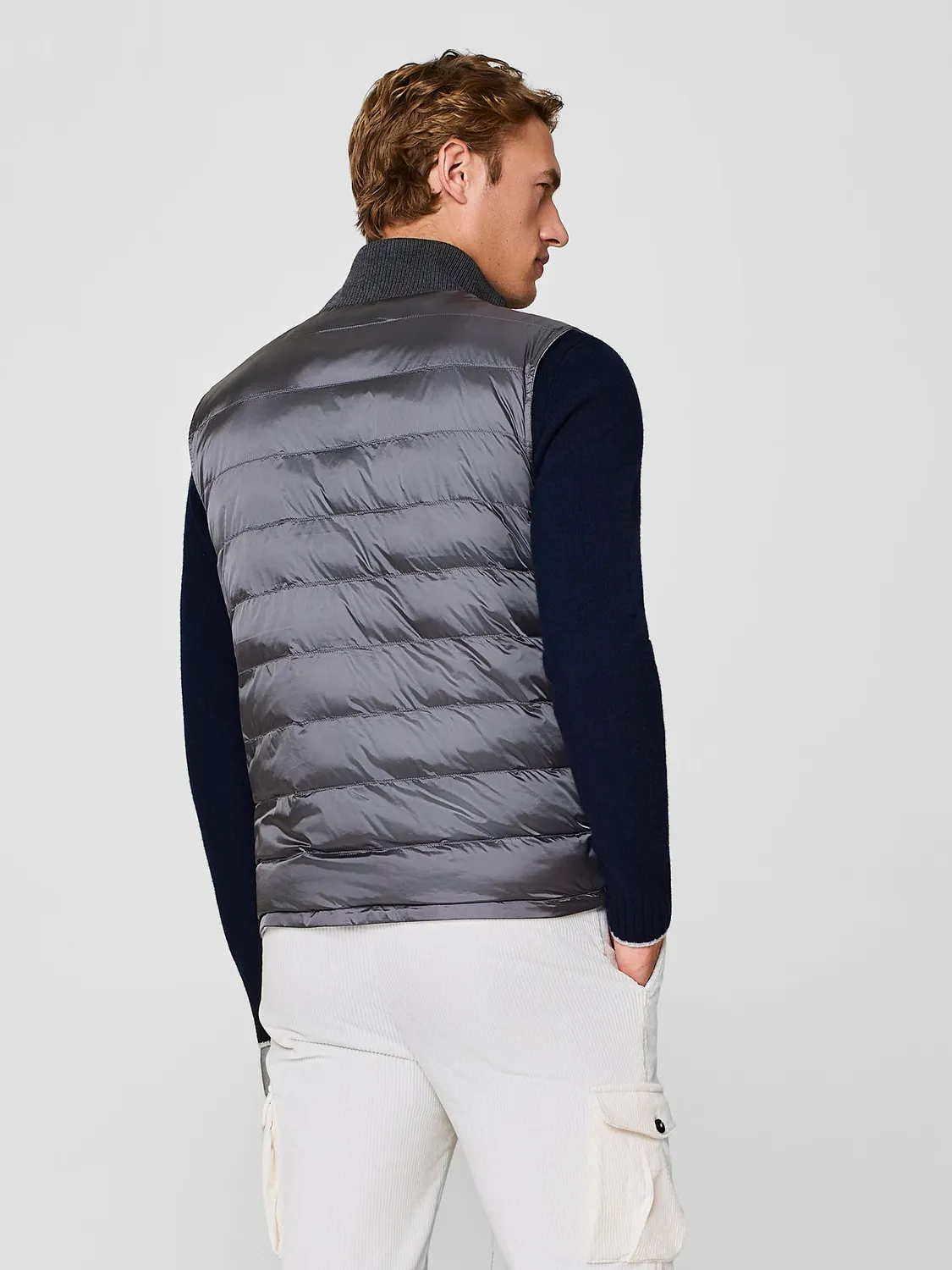 Paul Taylor reversibile smanicato ultralight grigio