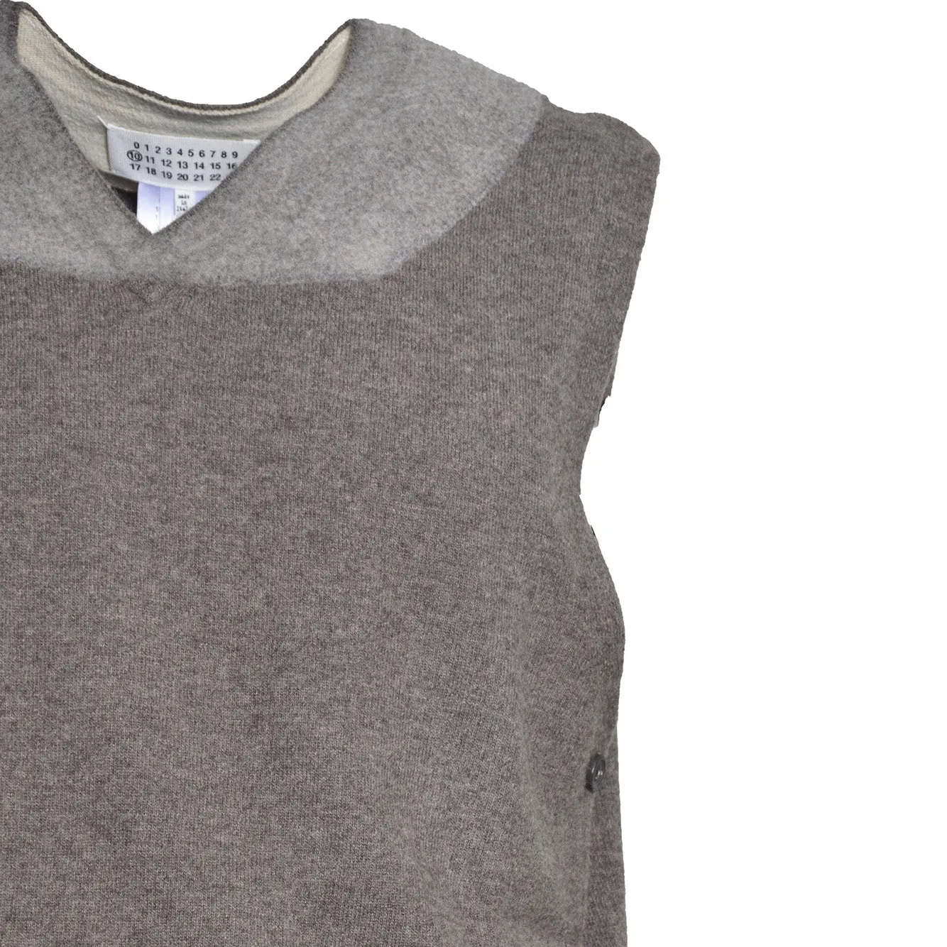 Maison Margiela S50TH0069 gilet marrone uomo