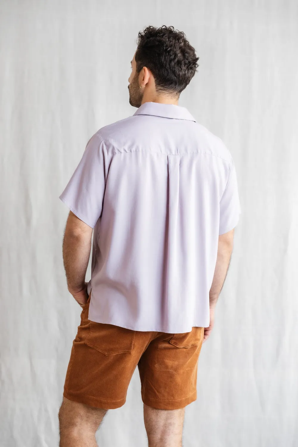 Jyoti Fair Works Nehani camicia ecovero lilla manica corta
