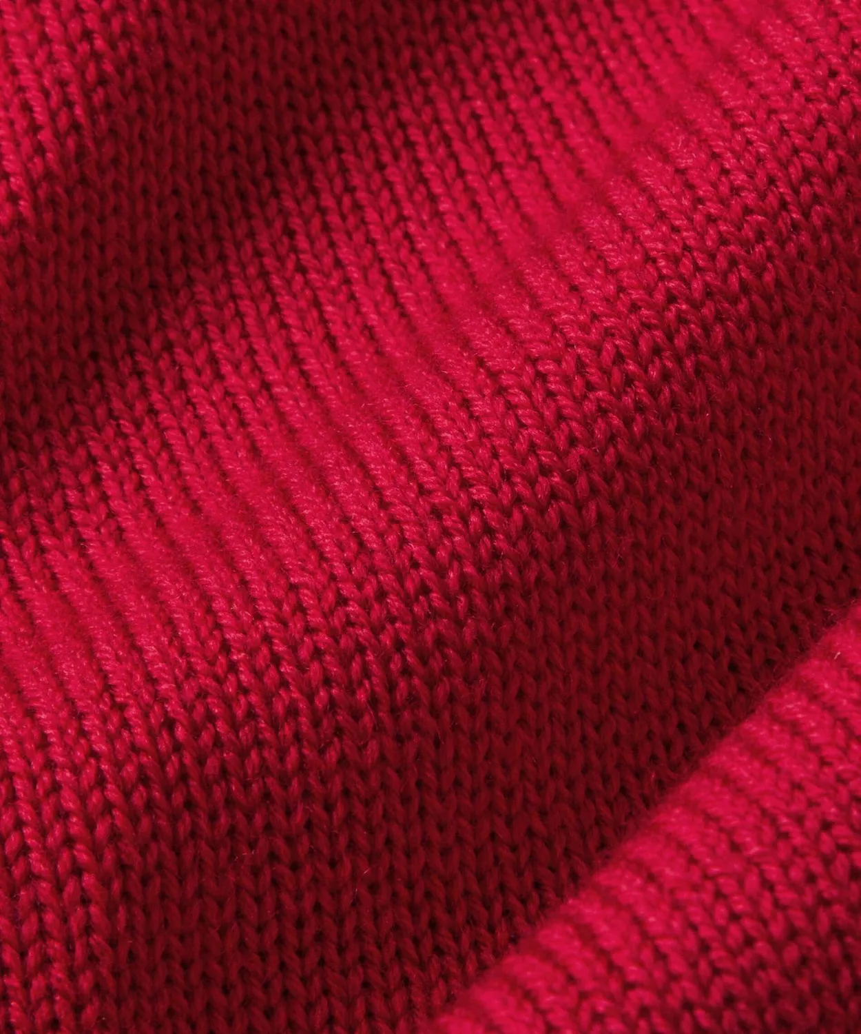 Rodier maglione collo alto lana merino rosso asimmetrico