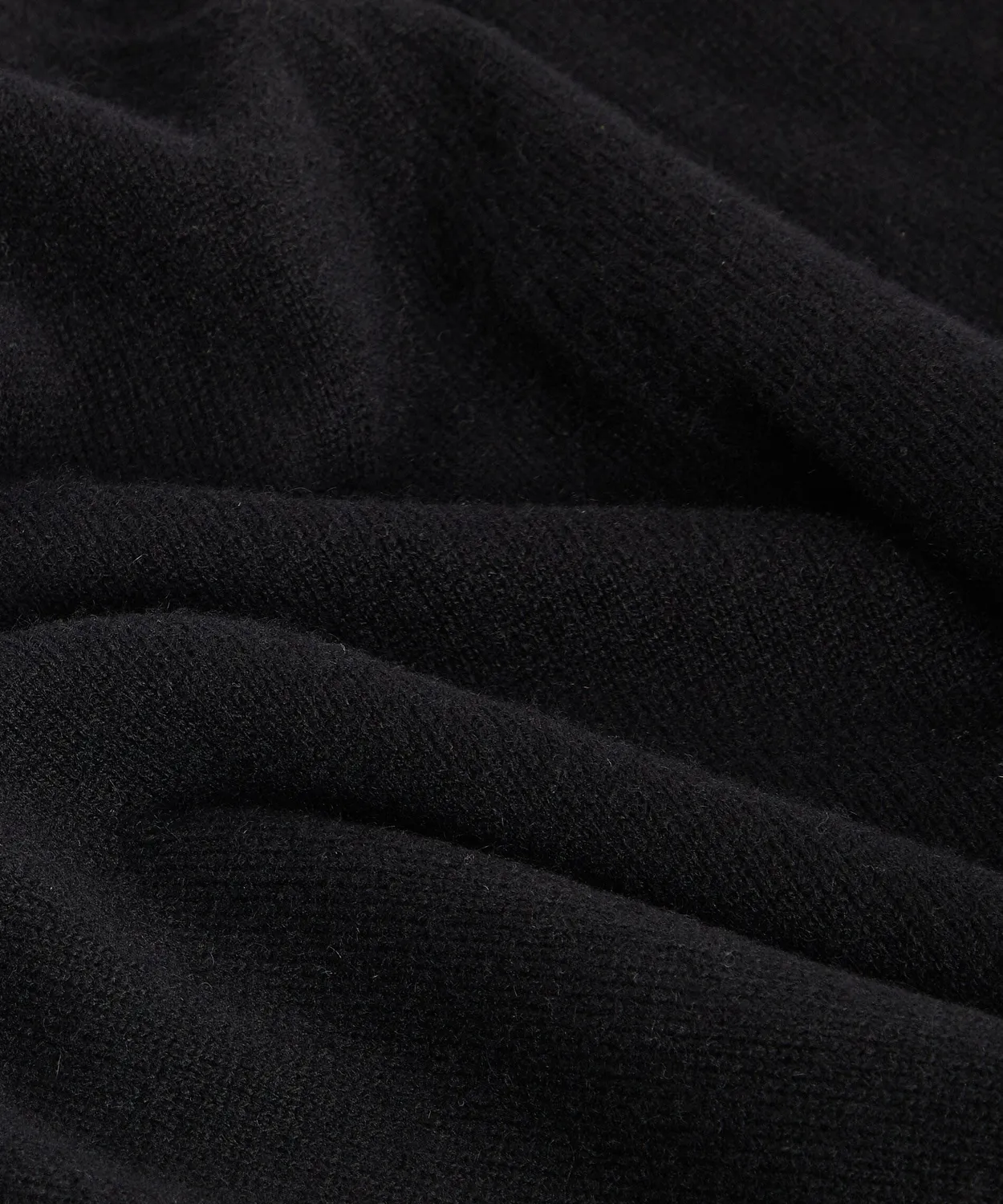 Rodier Pantaloni Jogging Cashmere 2 Fili Nero 100% Cashmere