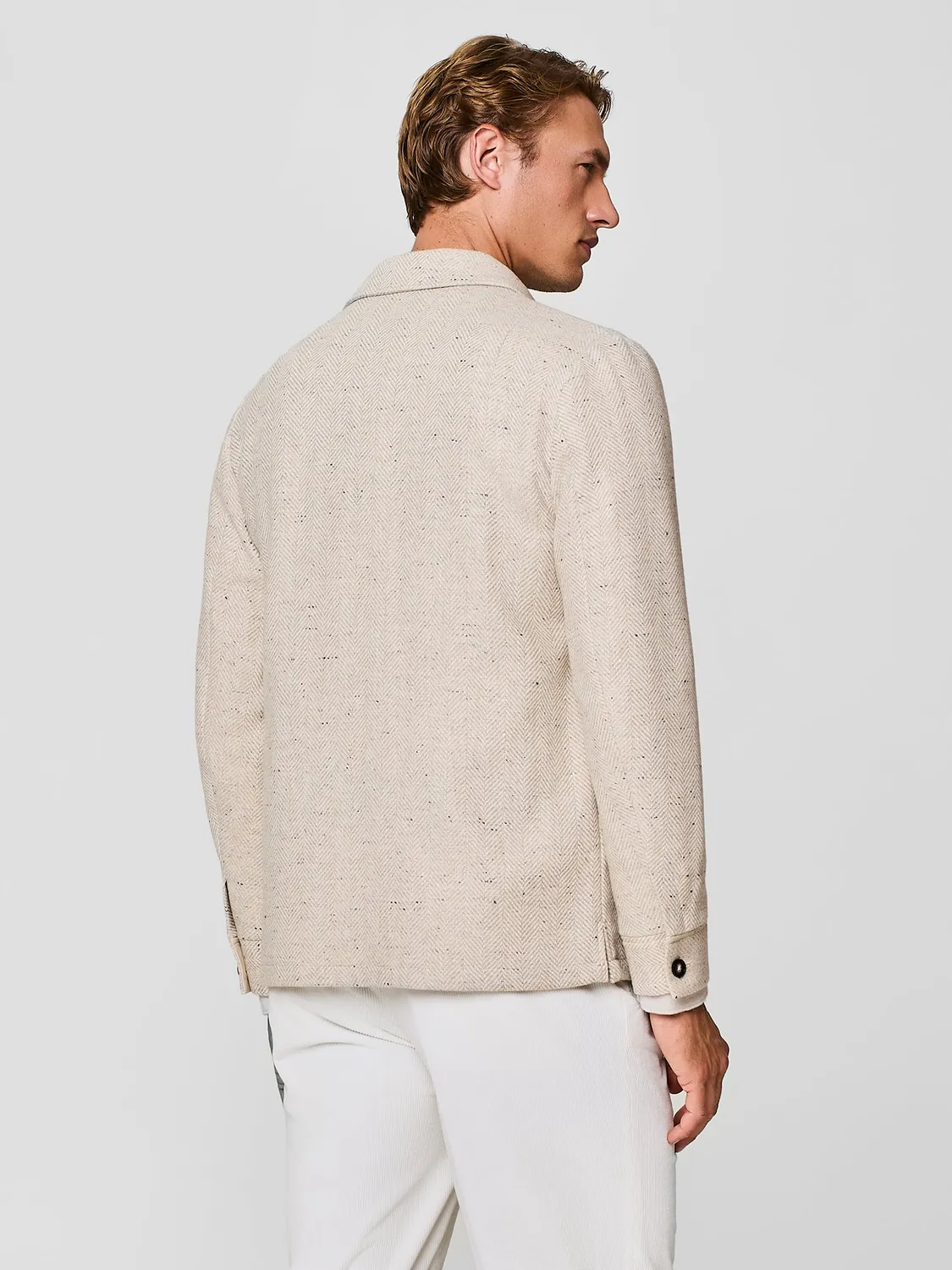 Paul Taylor Overshirt Lana Spina Beige Camicia