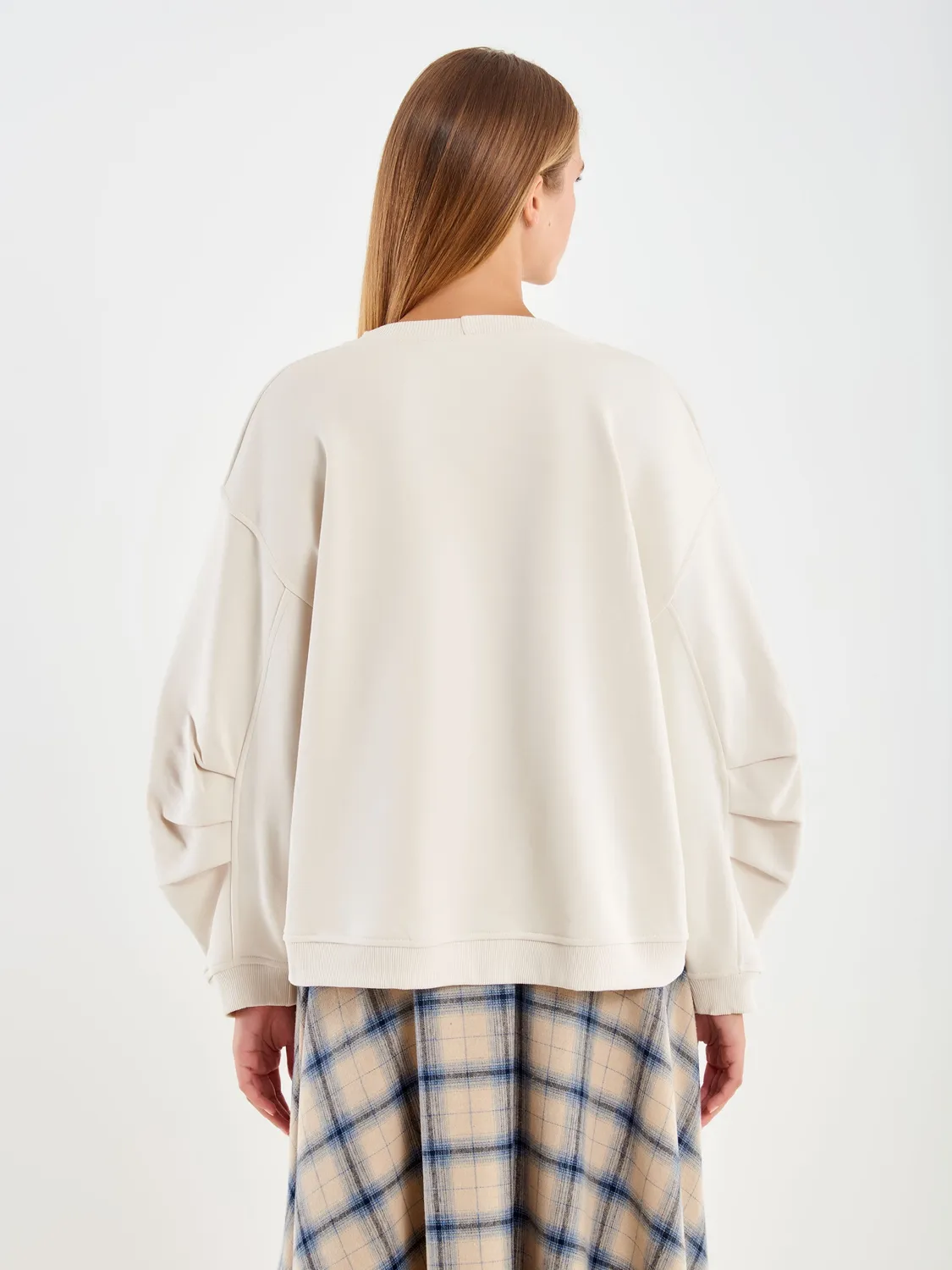 Vicolo Felpa Oversized Wild felpa beige tigri cotone