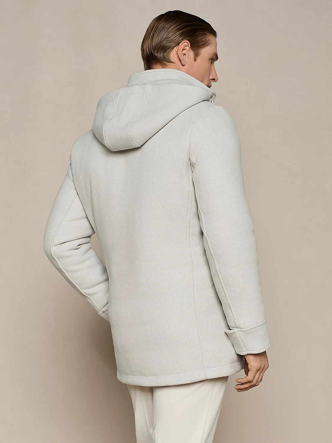 Paul Taylor parka imbottito misto lana burro