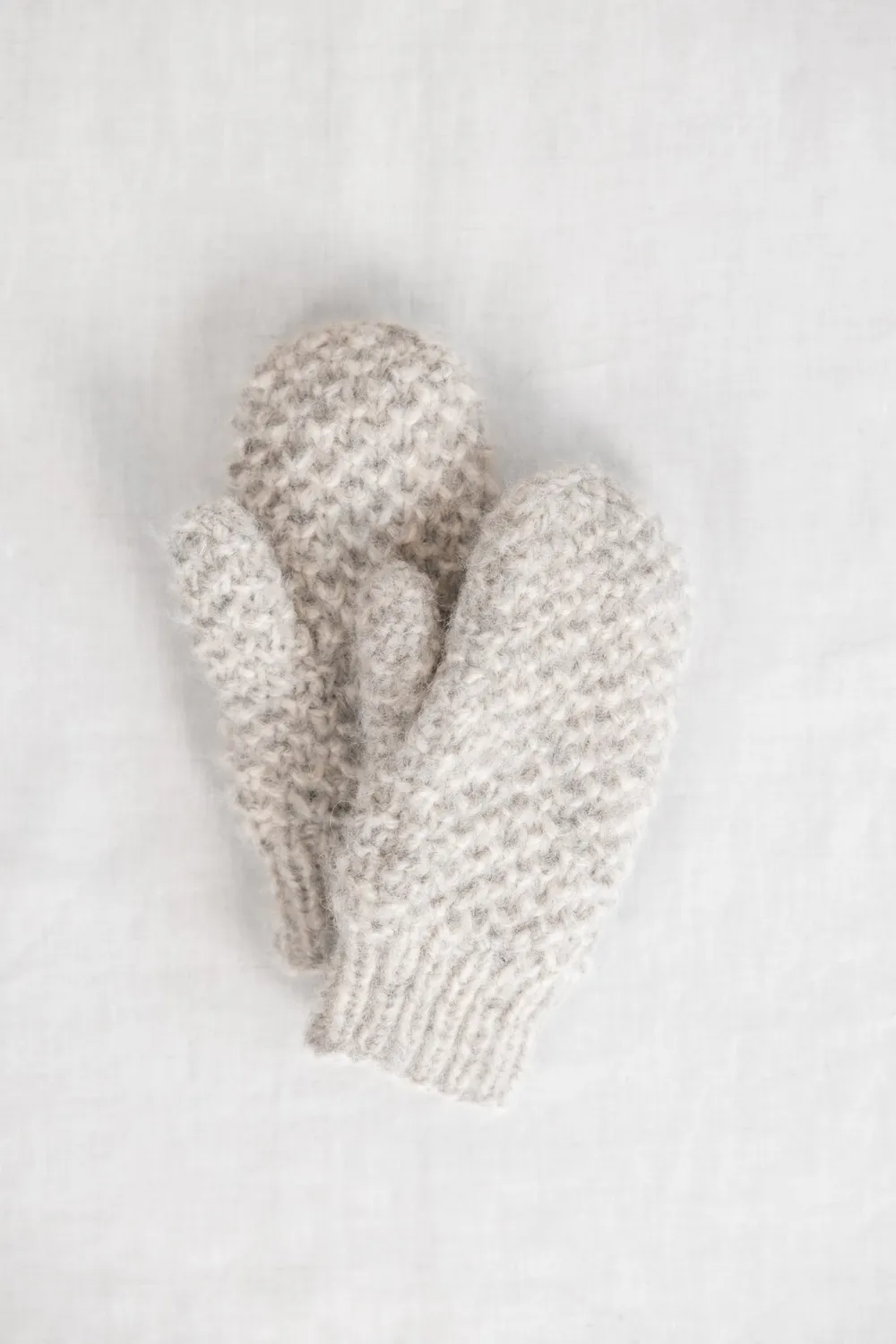 Jyoti Casma guanti grigio chiaro in baby alpaca