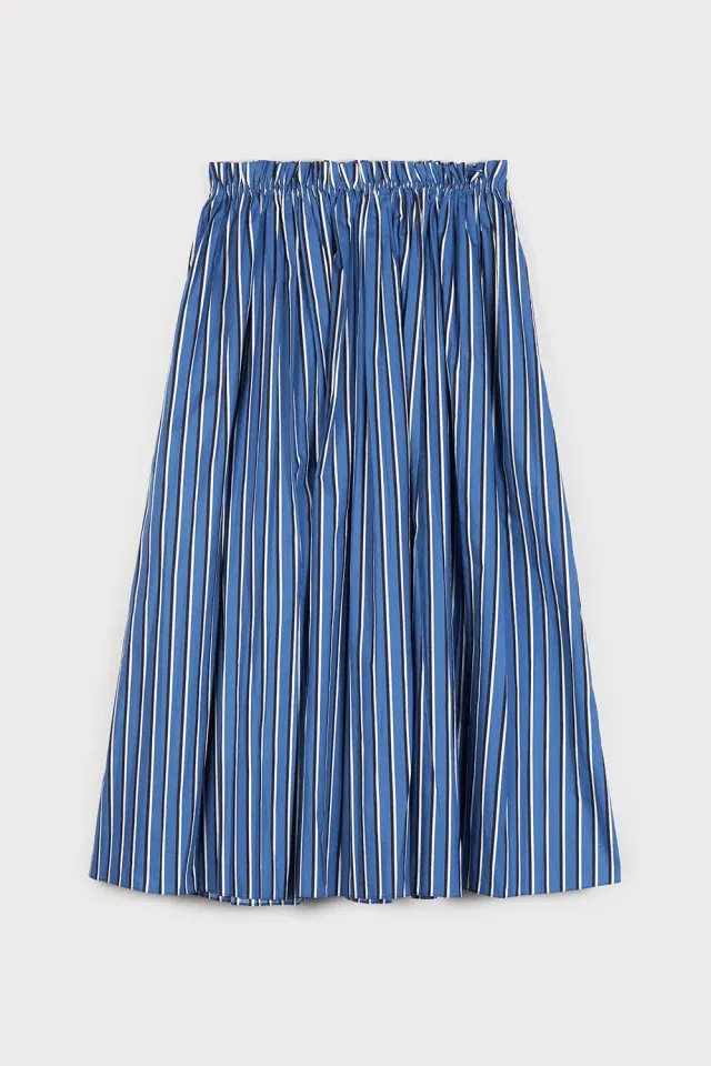 Ports 1961 Amalfi gonna righe blu bianco cotone