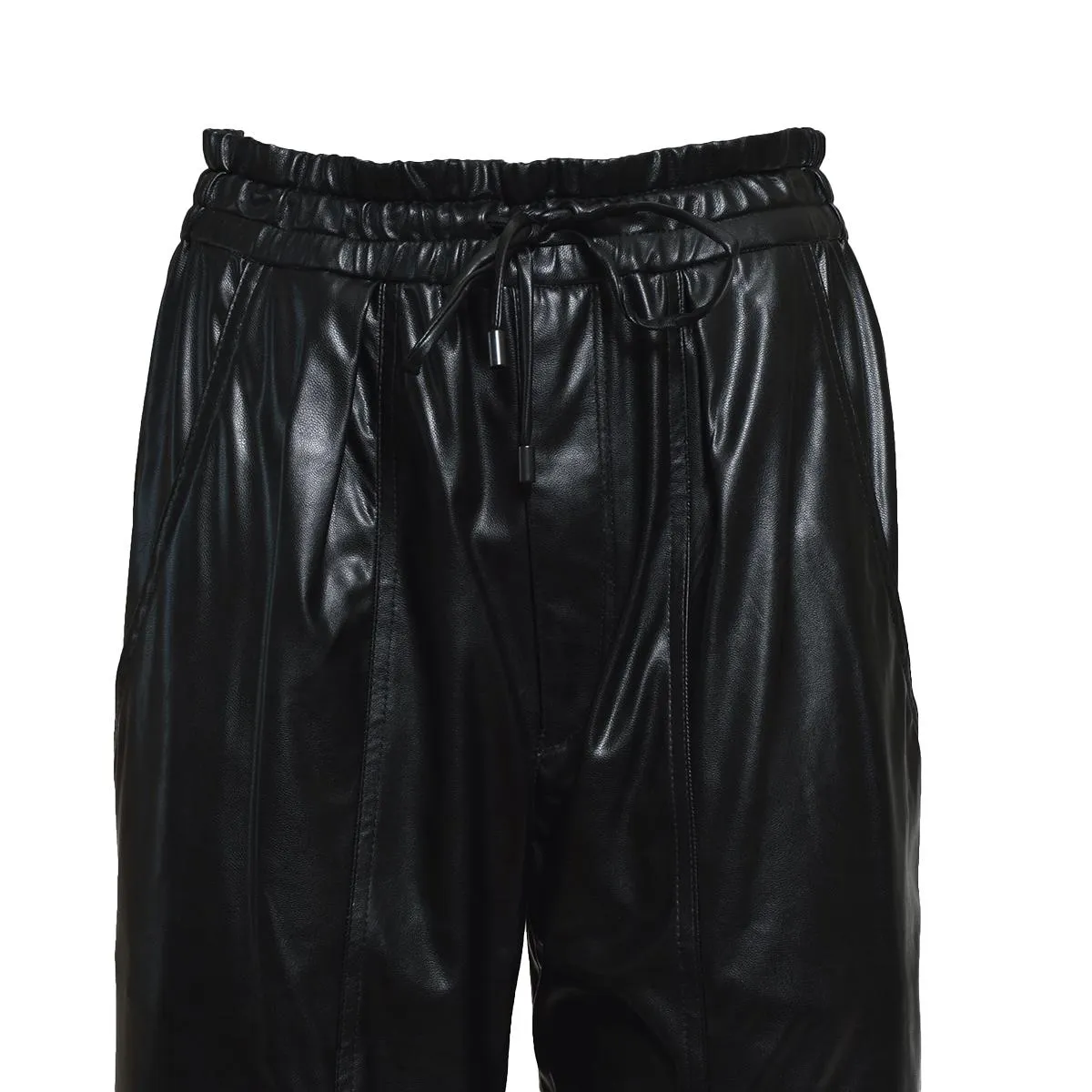 Isabel Marant Étoile Brina pantalone nero similpelle