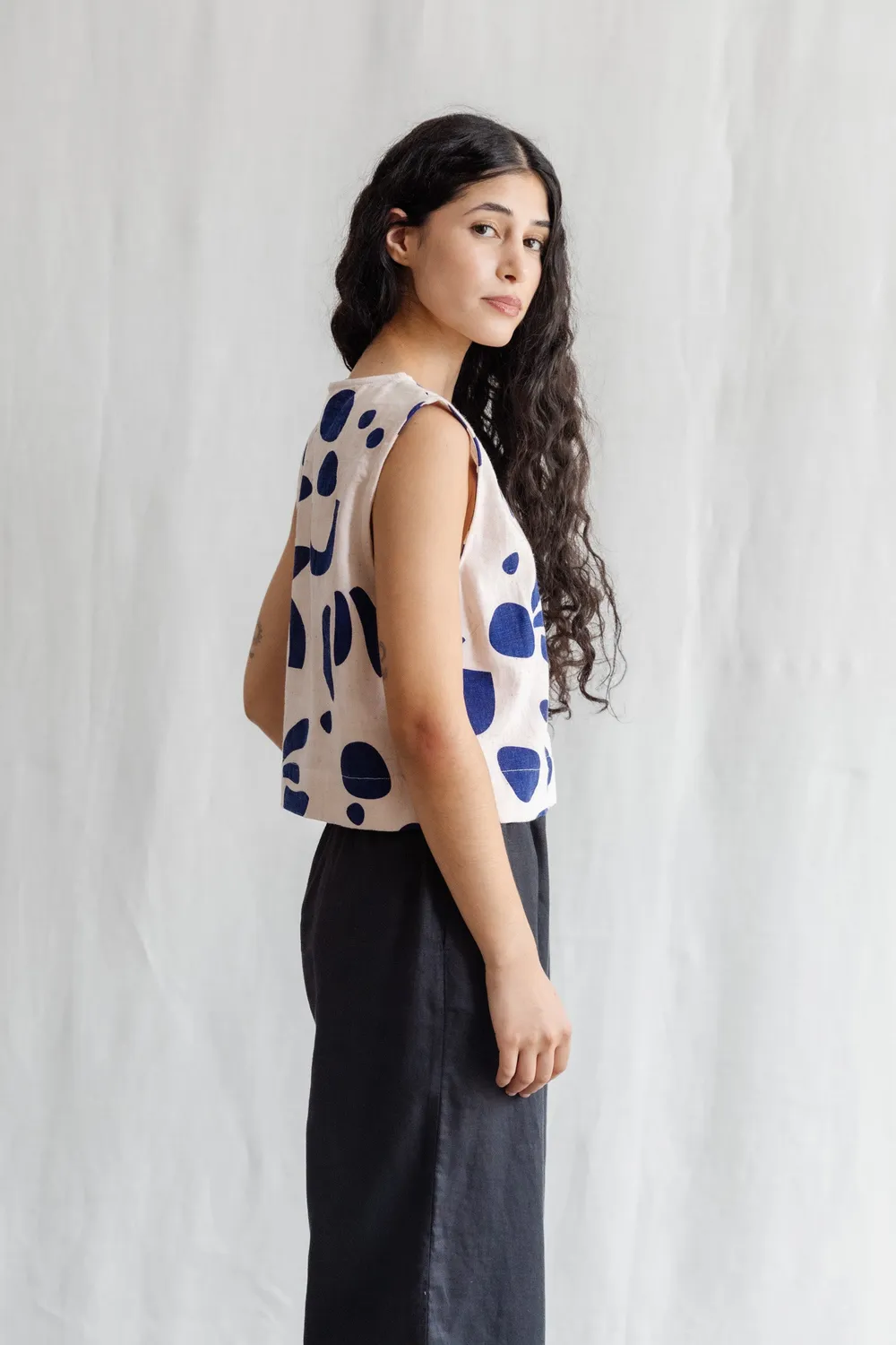 Jyoti Fair Works Diyan Print top cotone atlantico