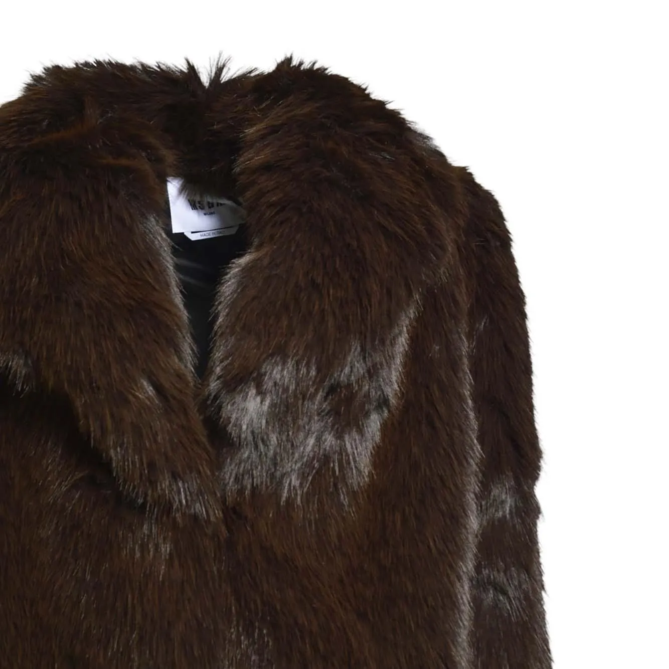 MSGM 3942MDC04257814 pellicciotto ecofur cioccolato 30