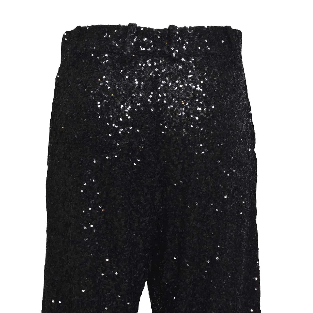 Nine Minutes 25FWNPN0013 pantalone paillettes nero