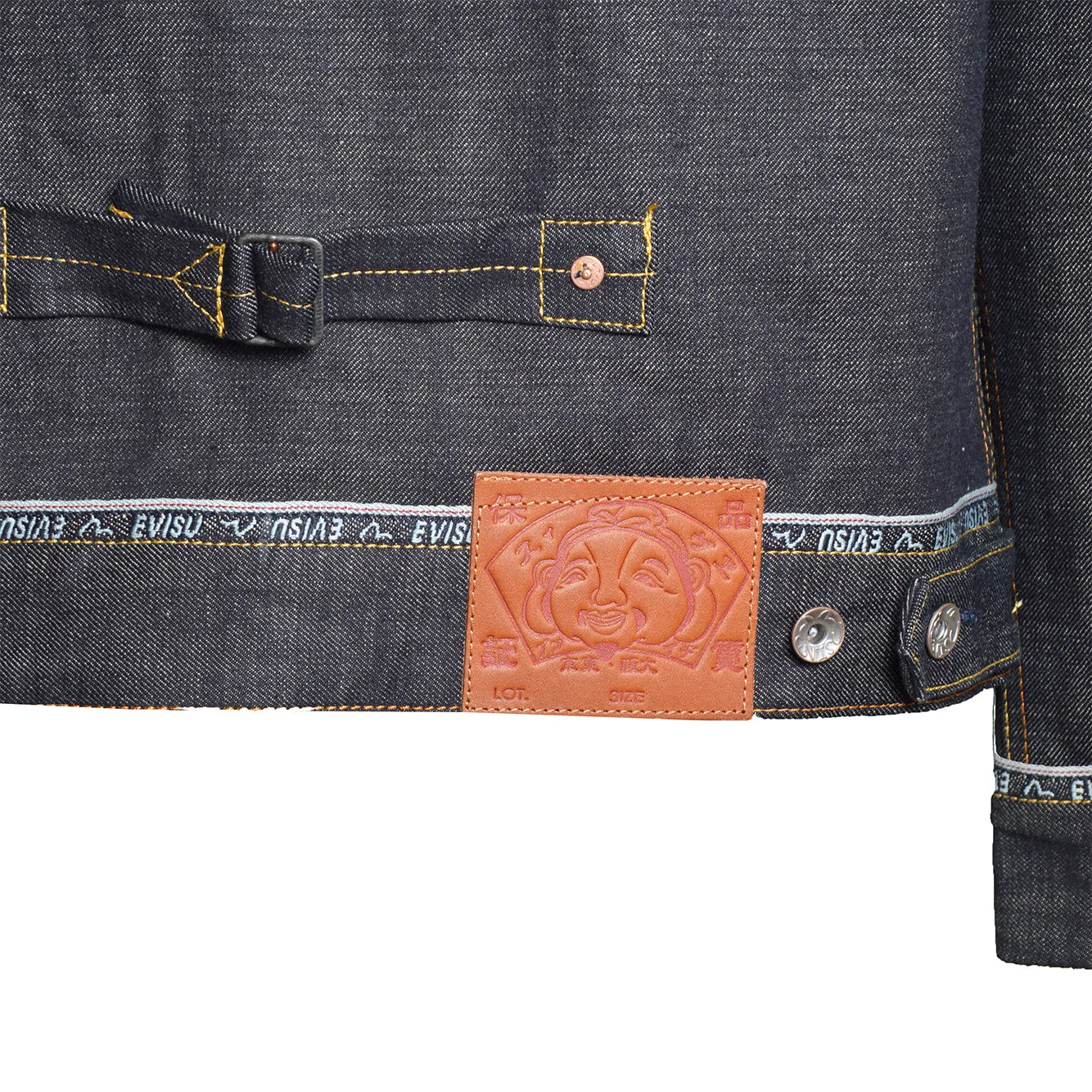 Evisu 2ESHTM6DJ1001 giubbotto jeans denim blu