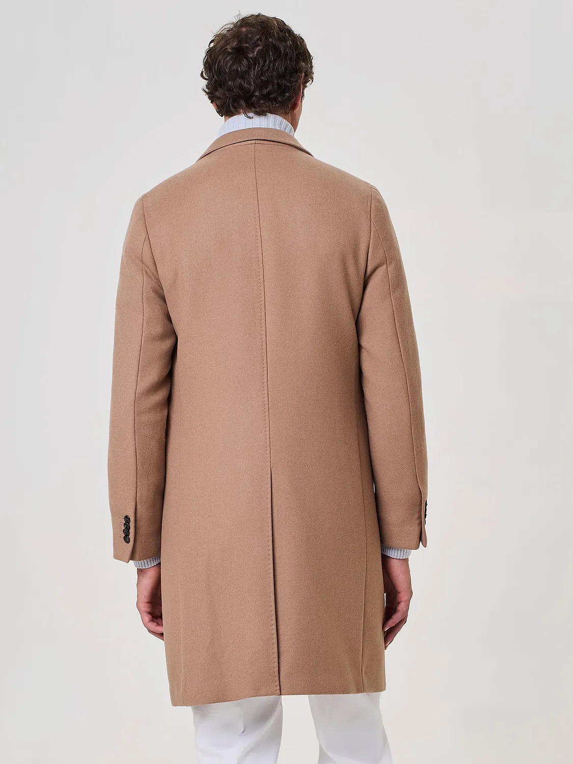 Paul Taylor cappotto doppiopetto lana cammello