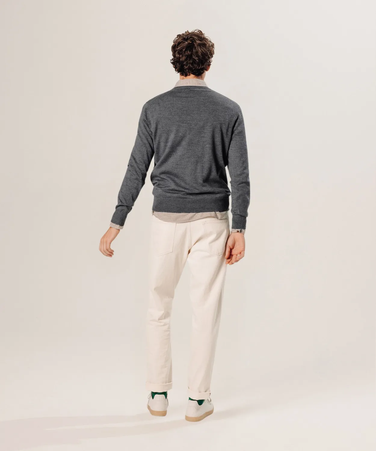Rodier Maglione Scollo V Merino Grigio Scuro Uomo