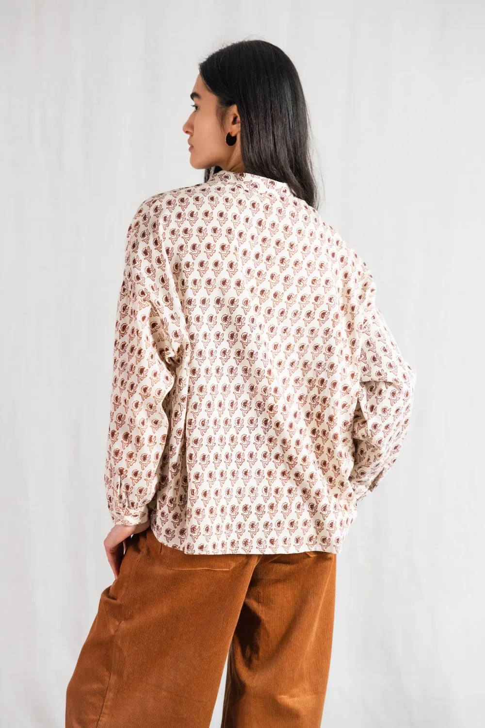 Jyoti - Fair Works Hawali blusa oversize cotone blockprint