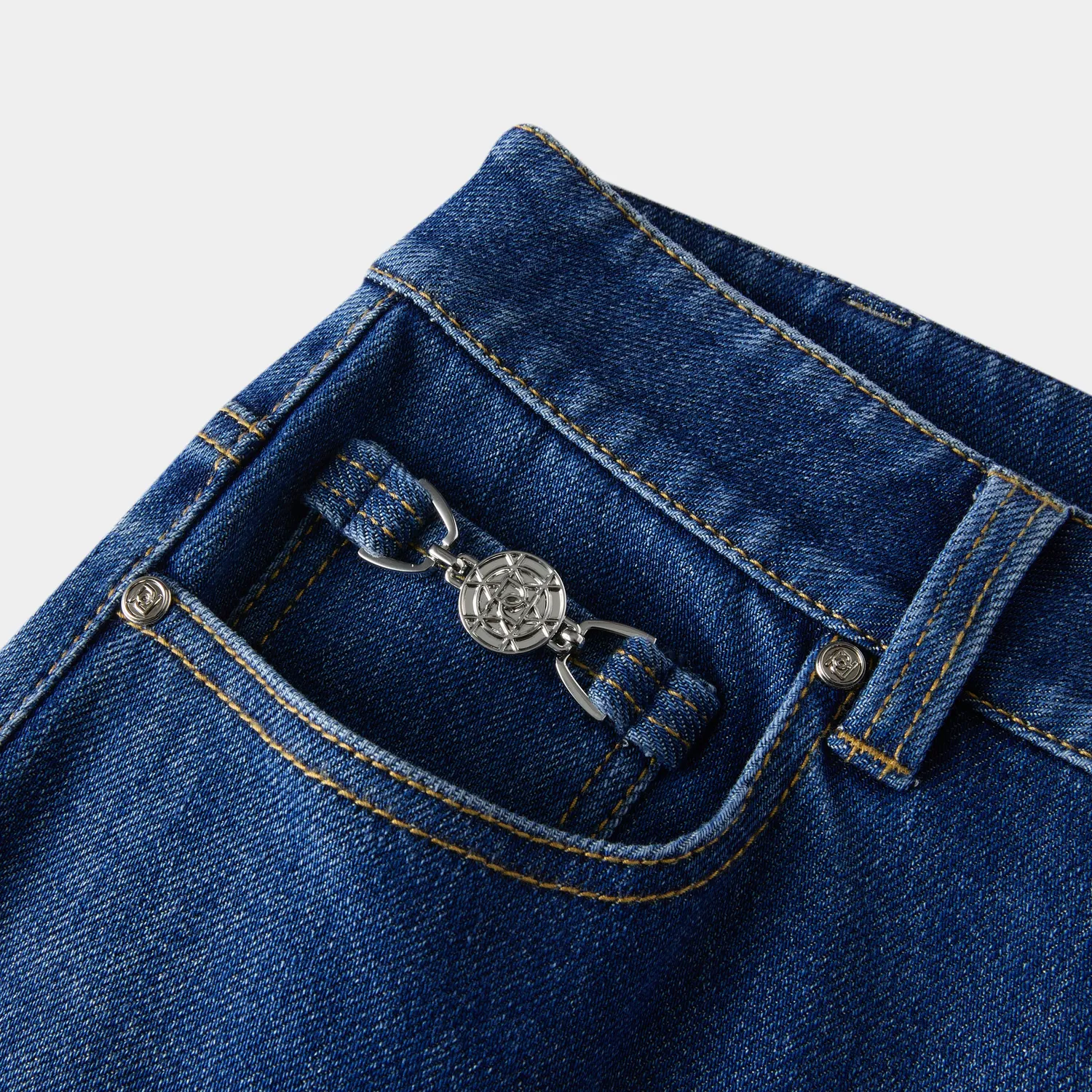 PORTS Wide-Leg jeans baby blue gamba larga