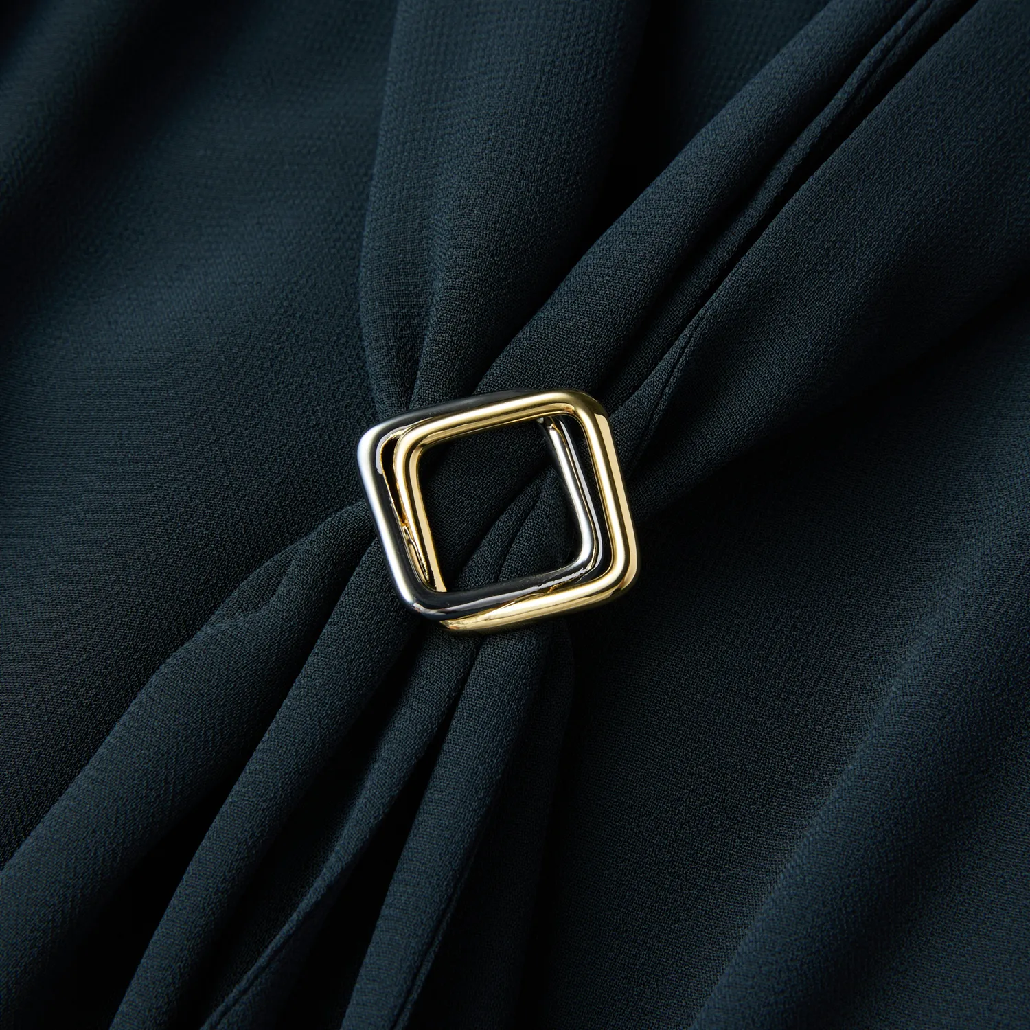 PORTS Tie Knot abito verde bosco nodo elegante
