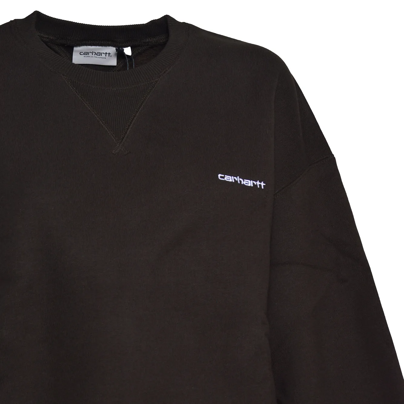 Carhartt WIP Ebbert I037113 felpa tabacco cotone