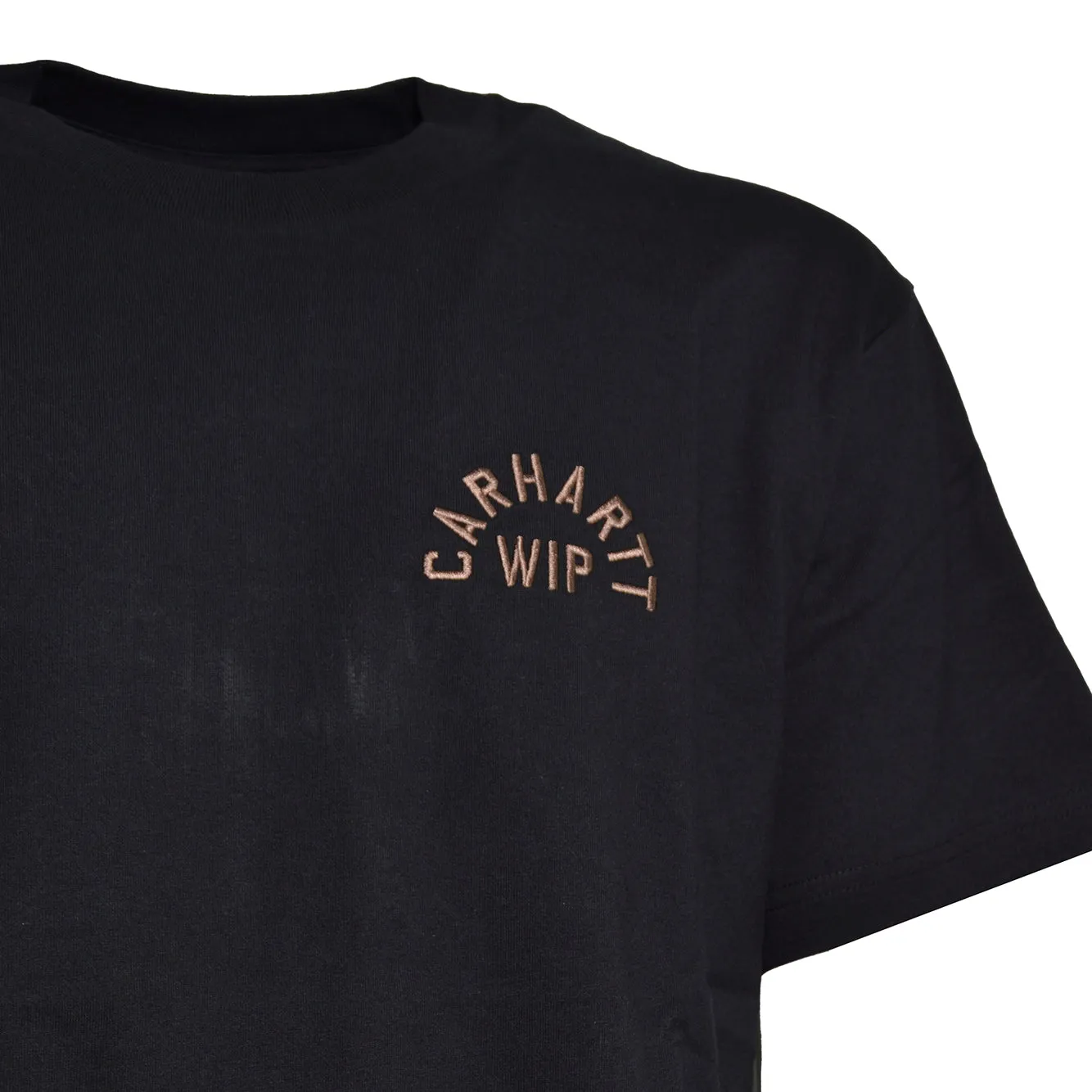 Carhartt WIP Arch Script I037255 t-shirt uomo marrone cotone