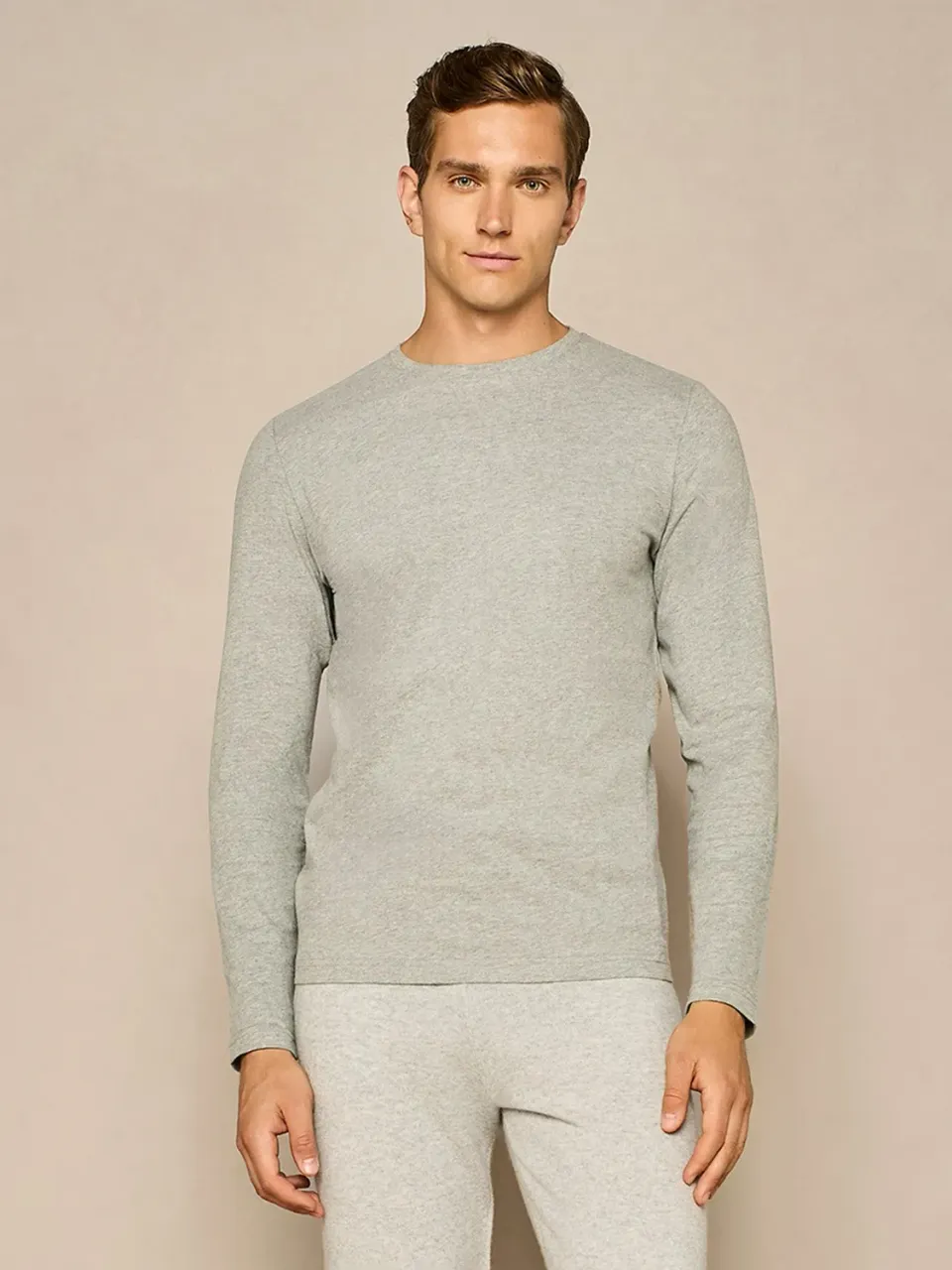 Paul Taylor T-Shirt Manica Lunga Grigio Melange