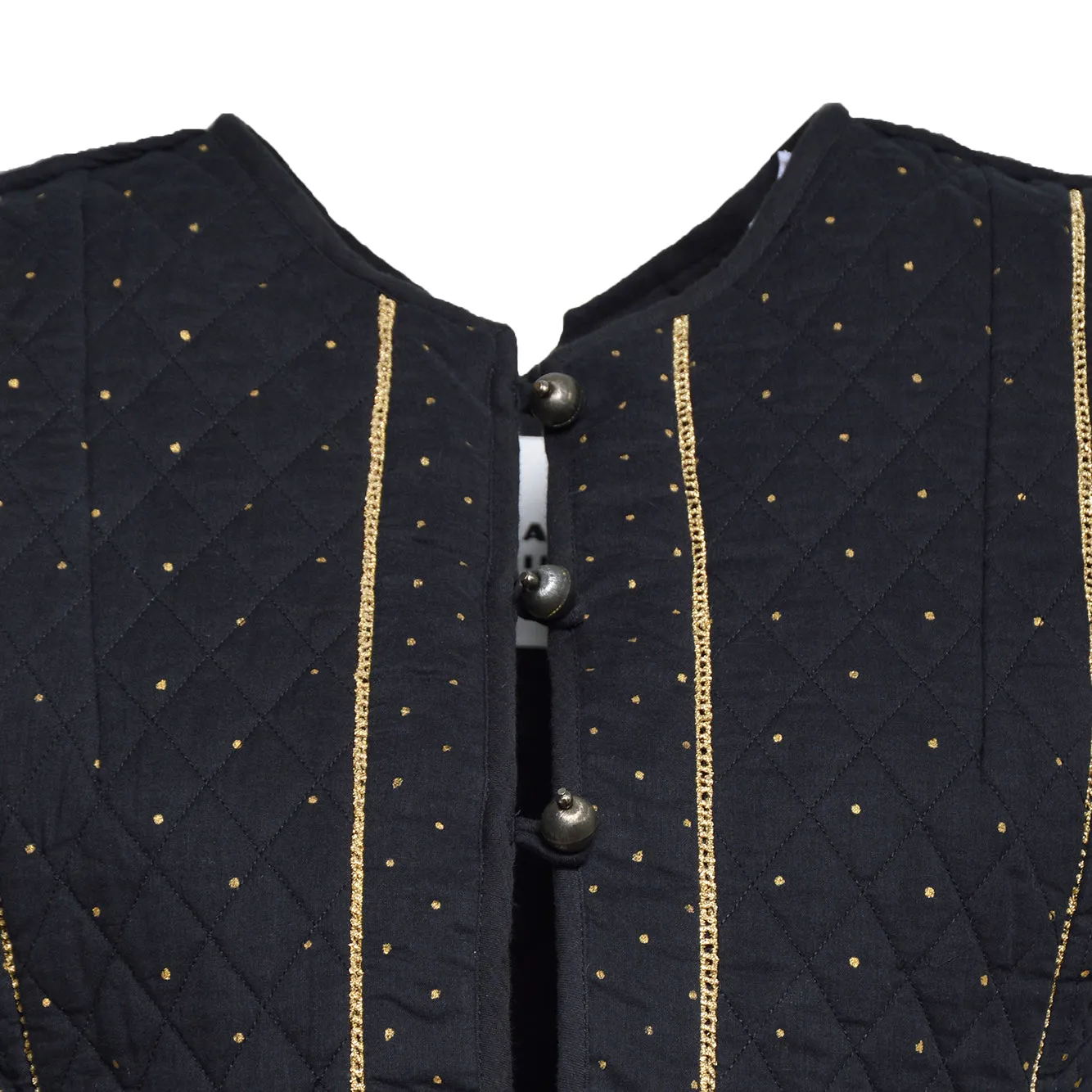 Marant Étoile Volana GI0078FAD1J03E gilet nero cotone