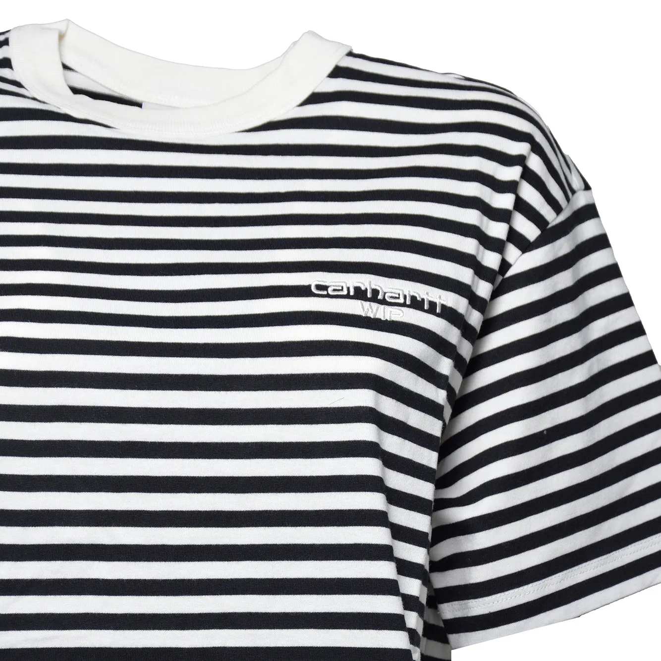 Carhartt Wip I036343 Ezra t-shirt donna righe nero