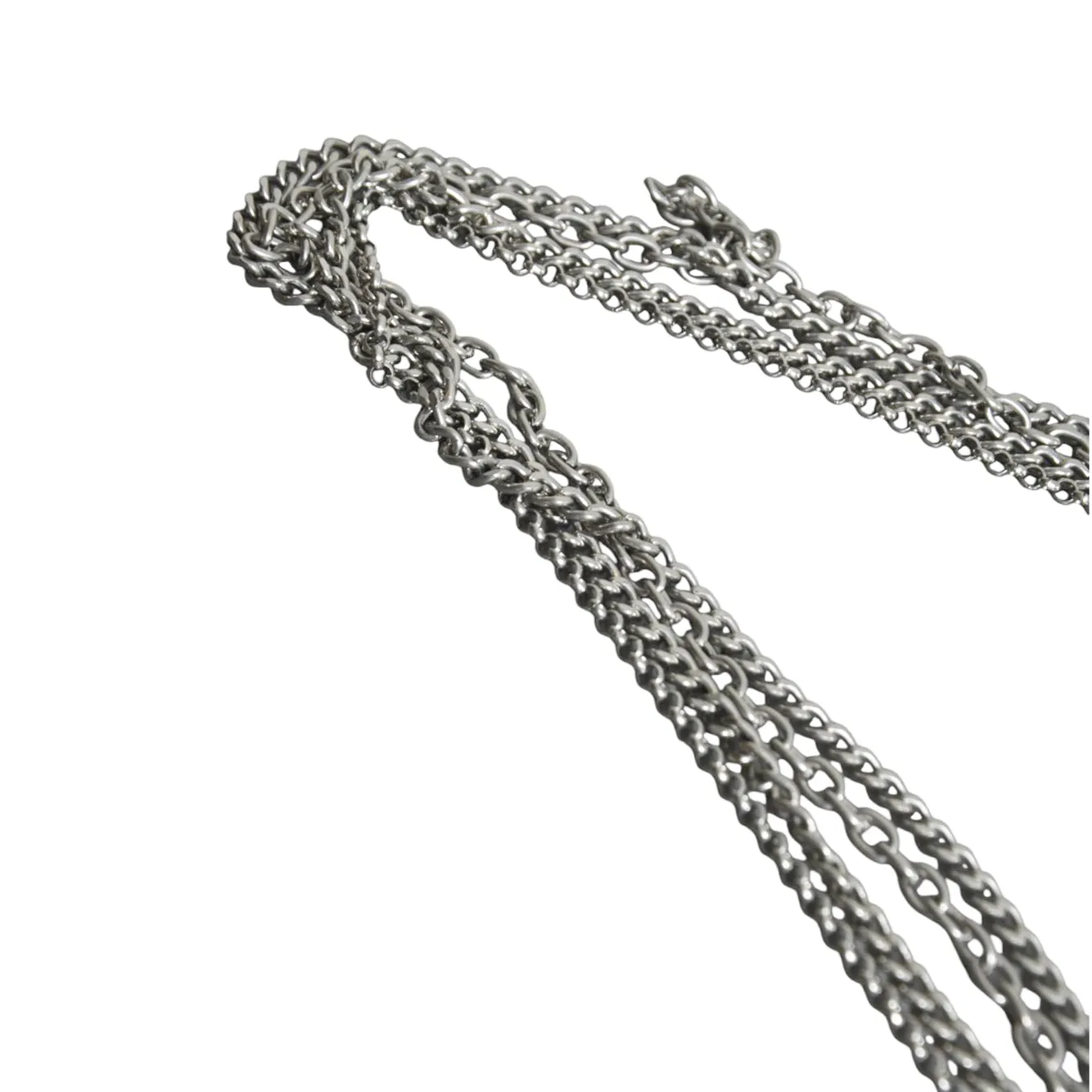 Our Legacy Chain A4268CHB Cintura Pelle Nera Catena