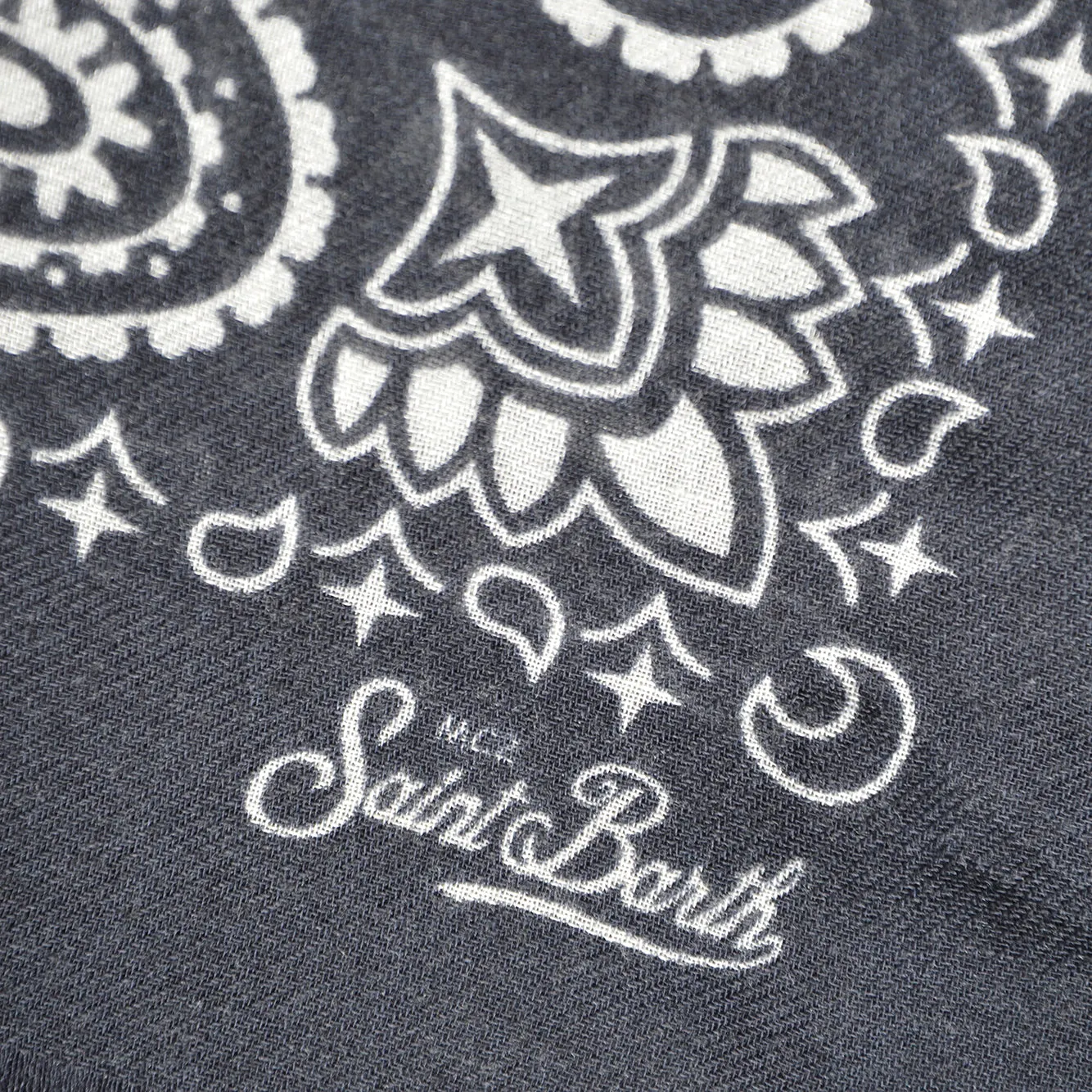 MC2 Saint Barth FOD0002 foulard bandana nero maxi