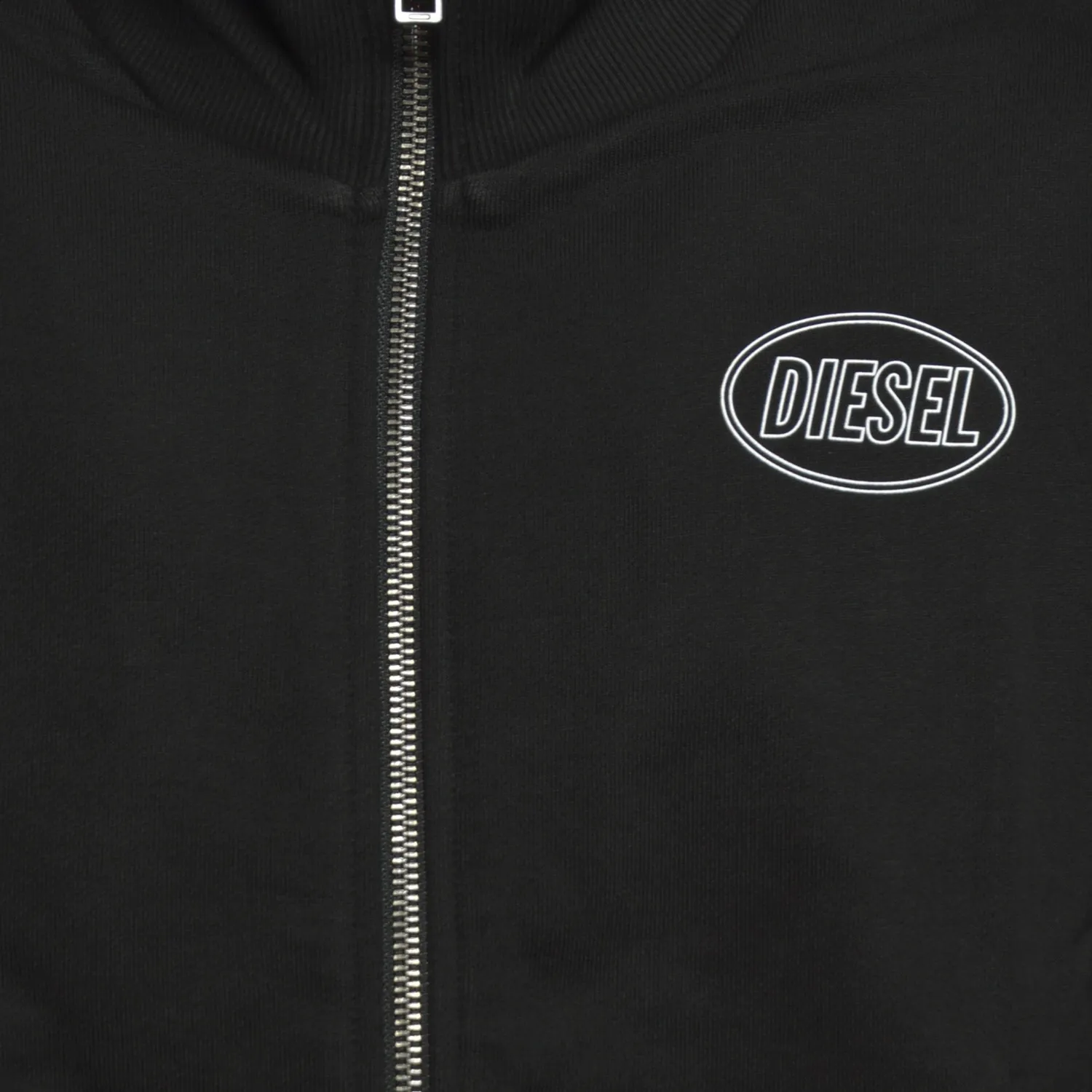 Diesel Junior J02613 felpa zip nero 14A 16A cotone