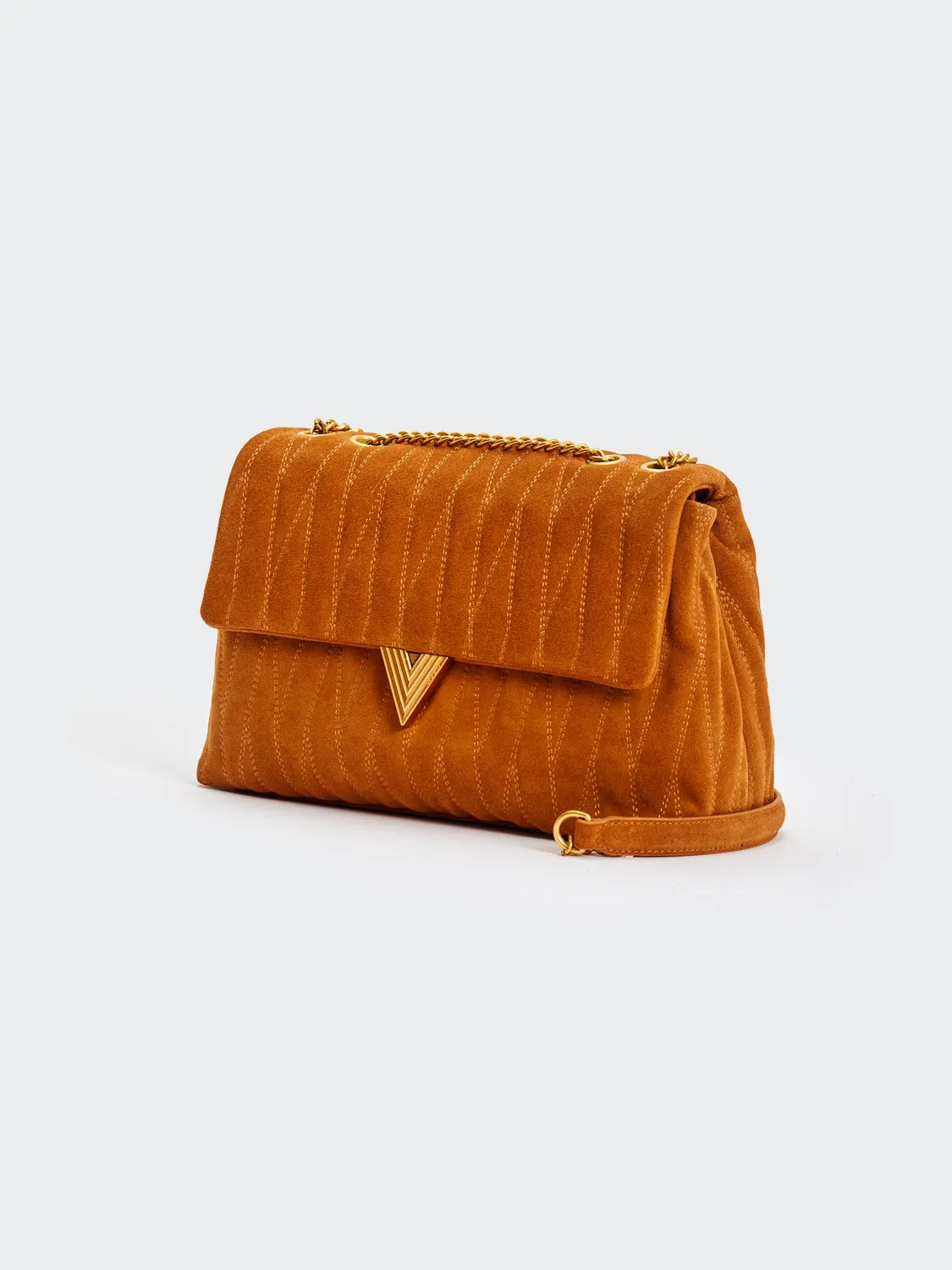 Vicolo Belleville Maxi borsa a tracolla cuoio pelle