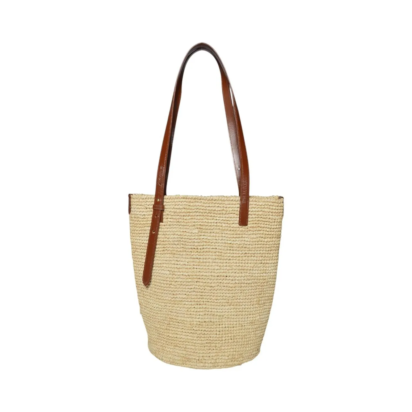 Rabanne 24PSS0438NAT016 tote rafia paglia donna