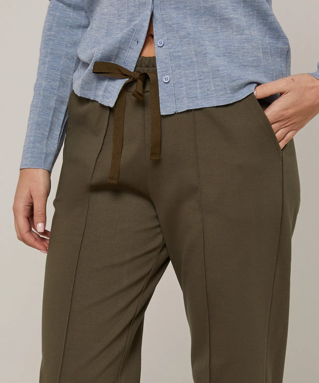 Rodier pantaloni jogging Milano verde kaki taglia S