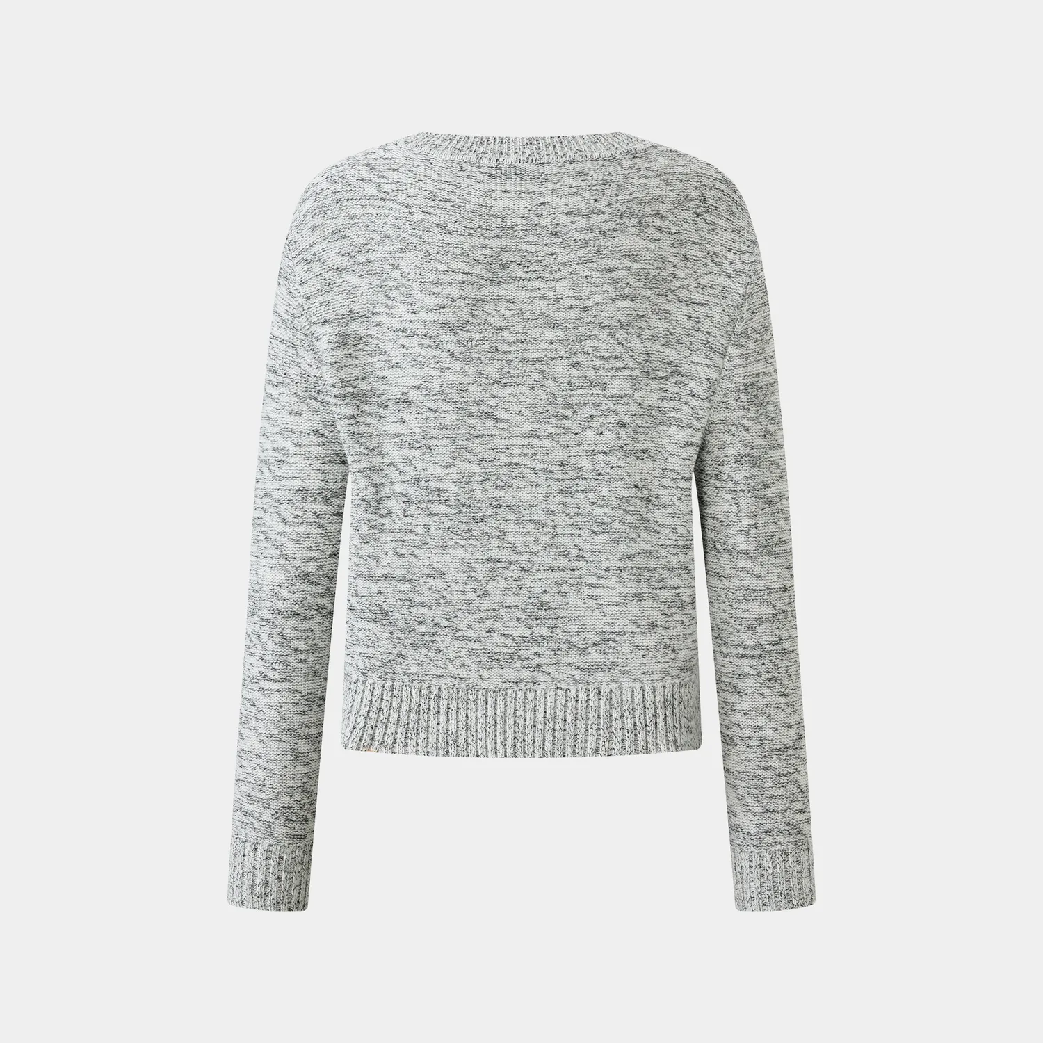 Ports Ash Grey Maglione cashmere lana grigio cenere