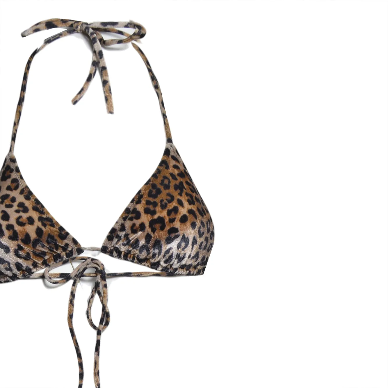 Saint Barth LEH00011 Leah top bikini leopardato lurex