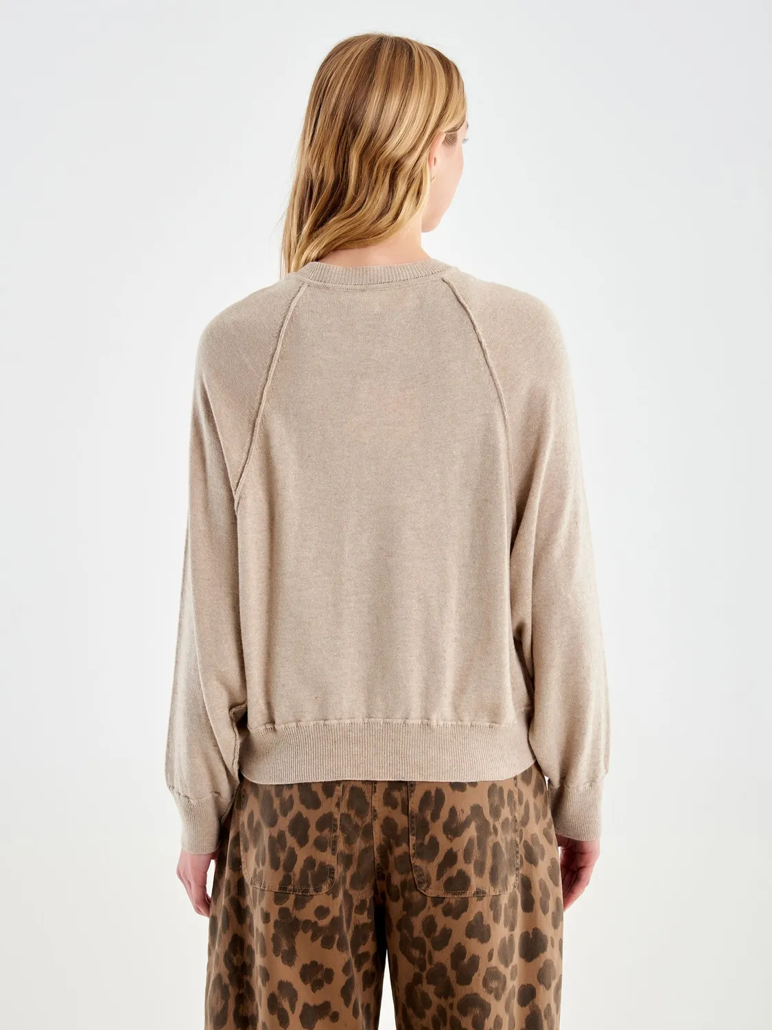 Vicolo Serafino Over Misto Lana Beige Taglia Unica