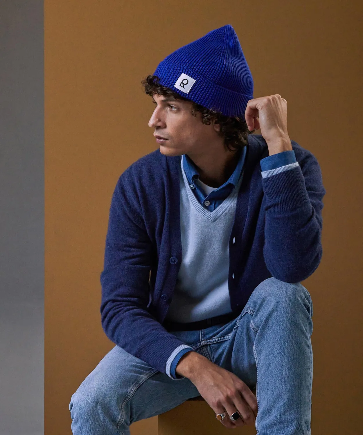 Rodier Cardigan Cashmere 2 Capi cardigan blu denim