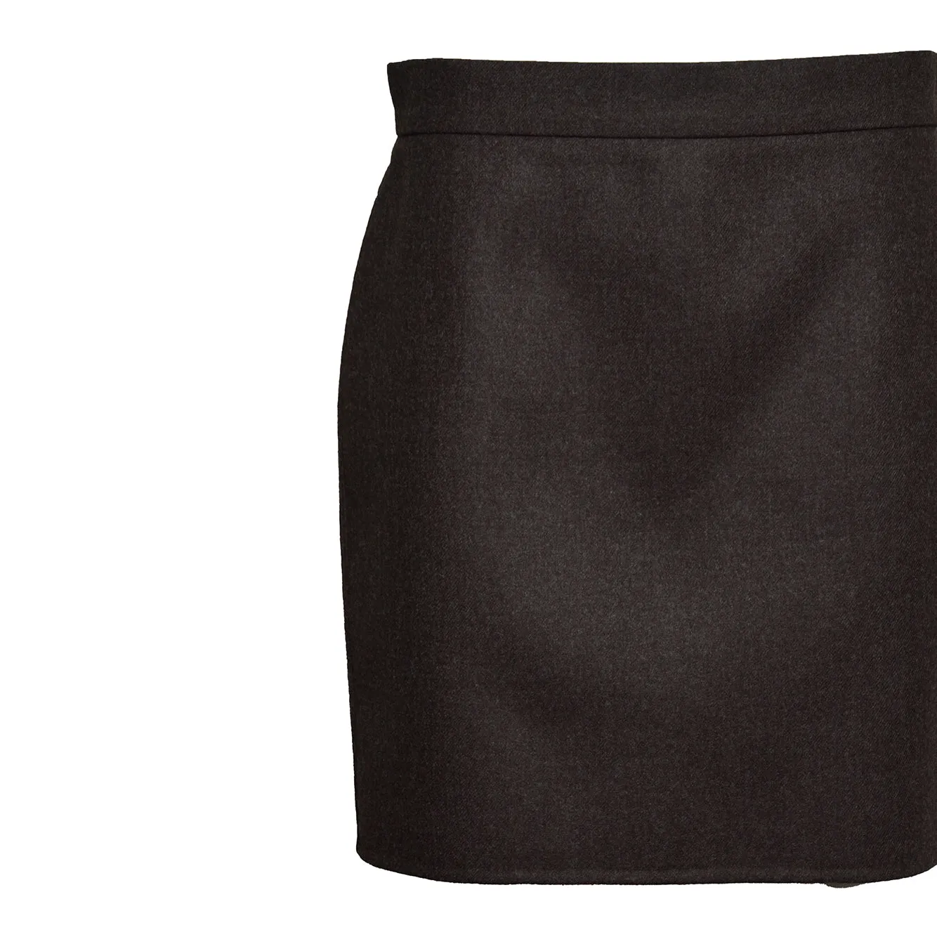 Max Mara 26211064136 gonna donna fango lana vergine