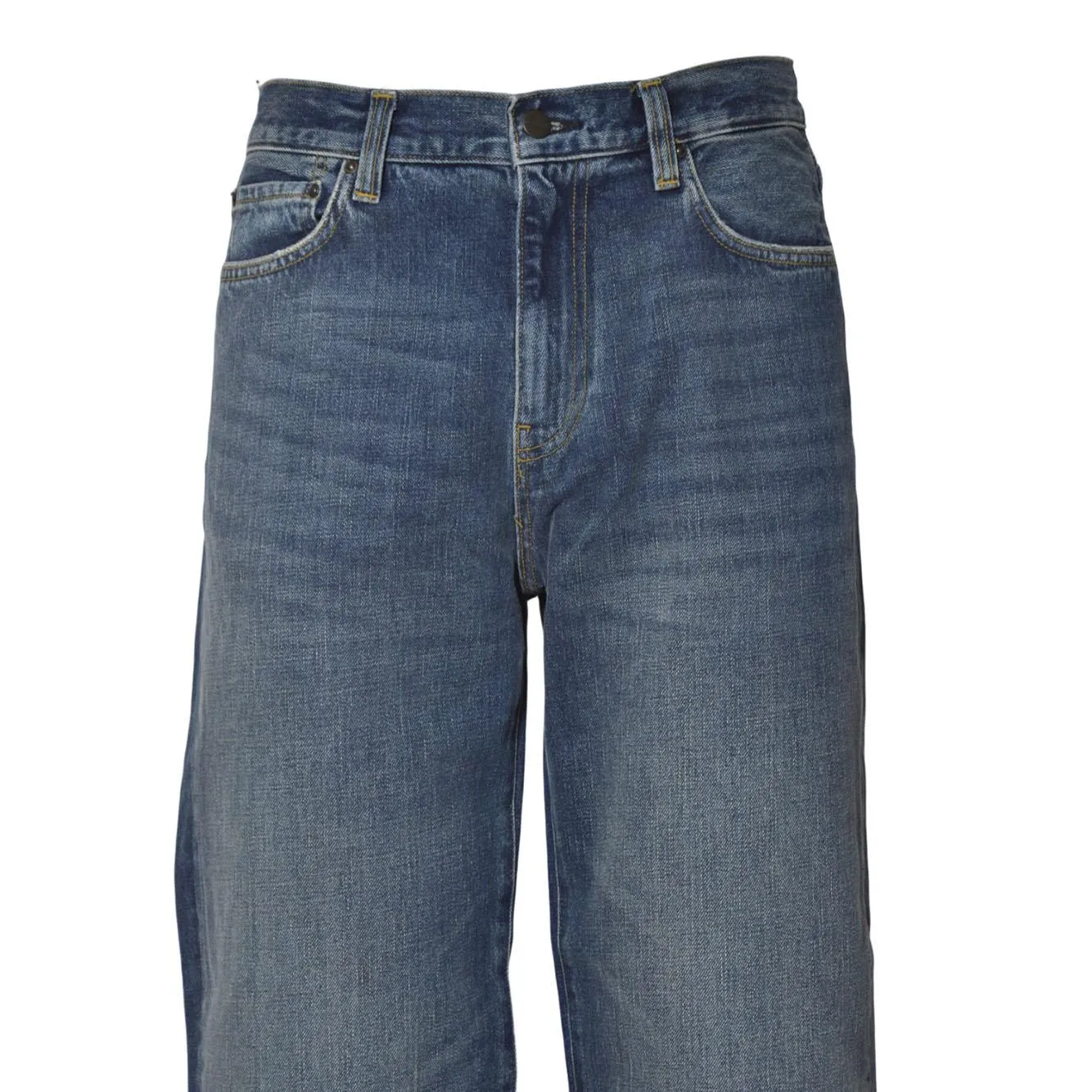 Carhartt WIP Aaron Pant I035879A jeans uomo denim scuro cotone