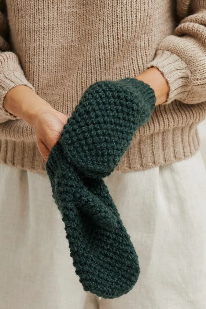 Jyoti - Fair Works Casma muffole lana alpaca verdi