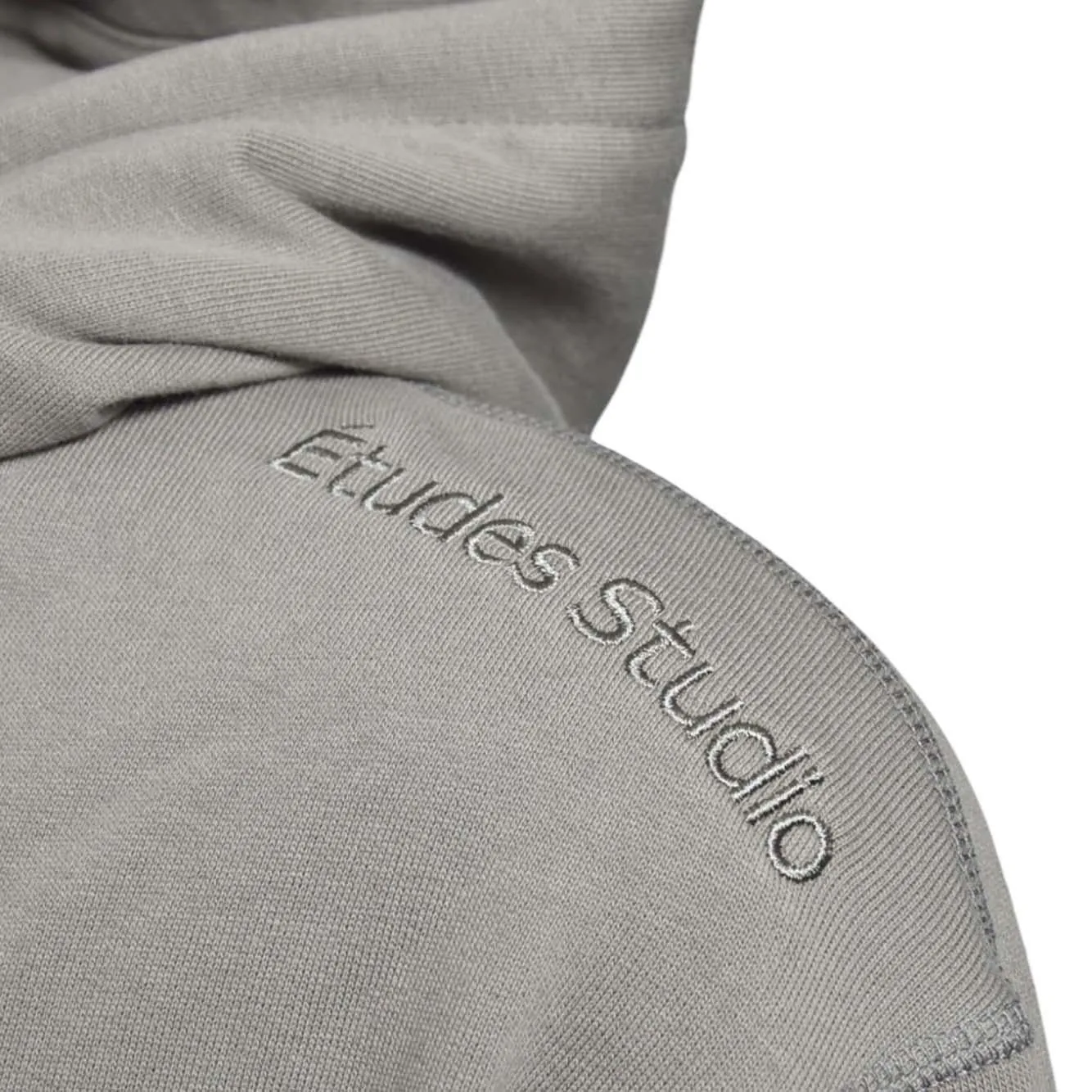 Études H24MMSWE283 felpa con cappuccio grigia cotone