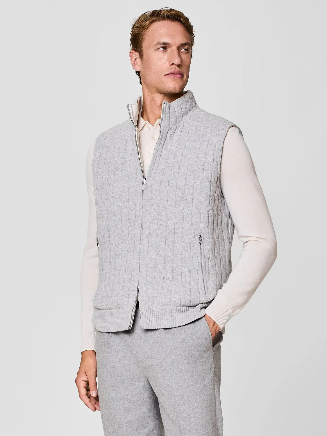 Paul Taylor Smanicato Gilet Imbottito Eco-Suede Burro