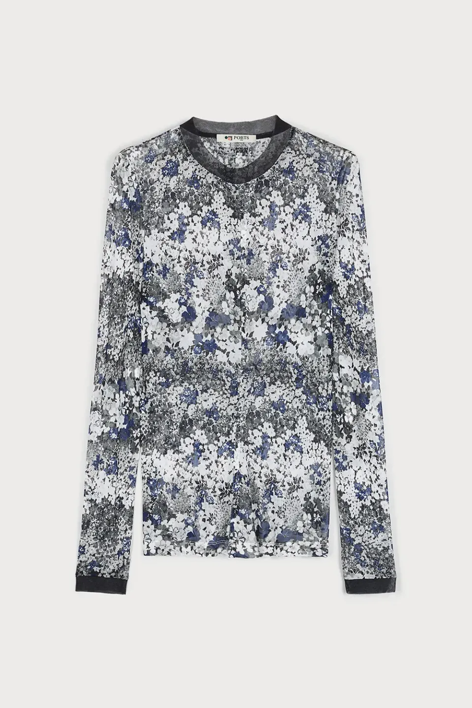 PORTS Floral Fusion Blouse camicia floreale navy black