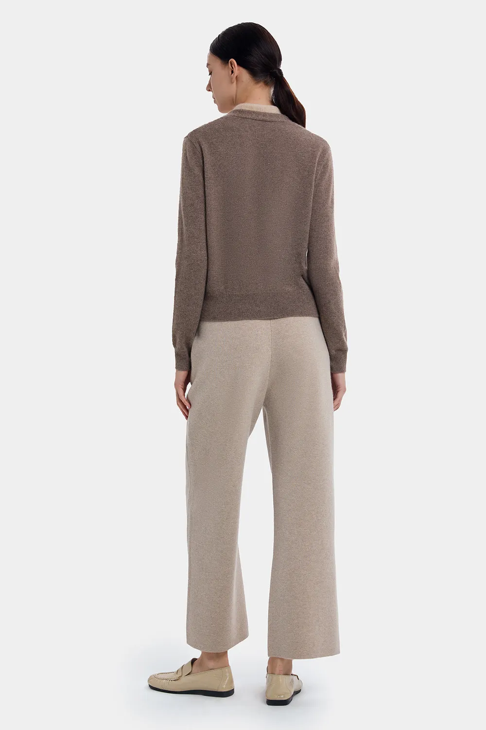 PORTS FW24 2-in-1 cardigan cashmere mandorla