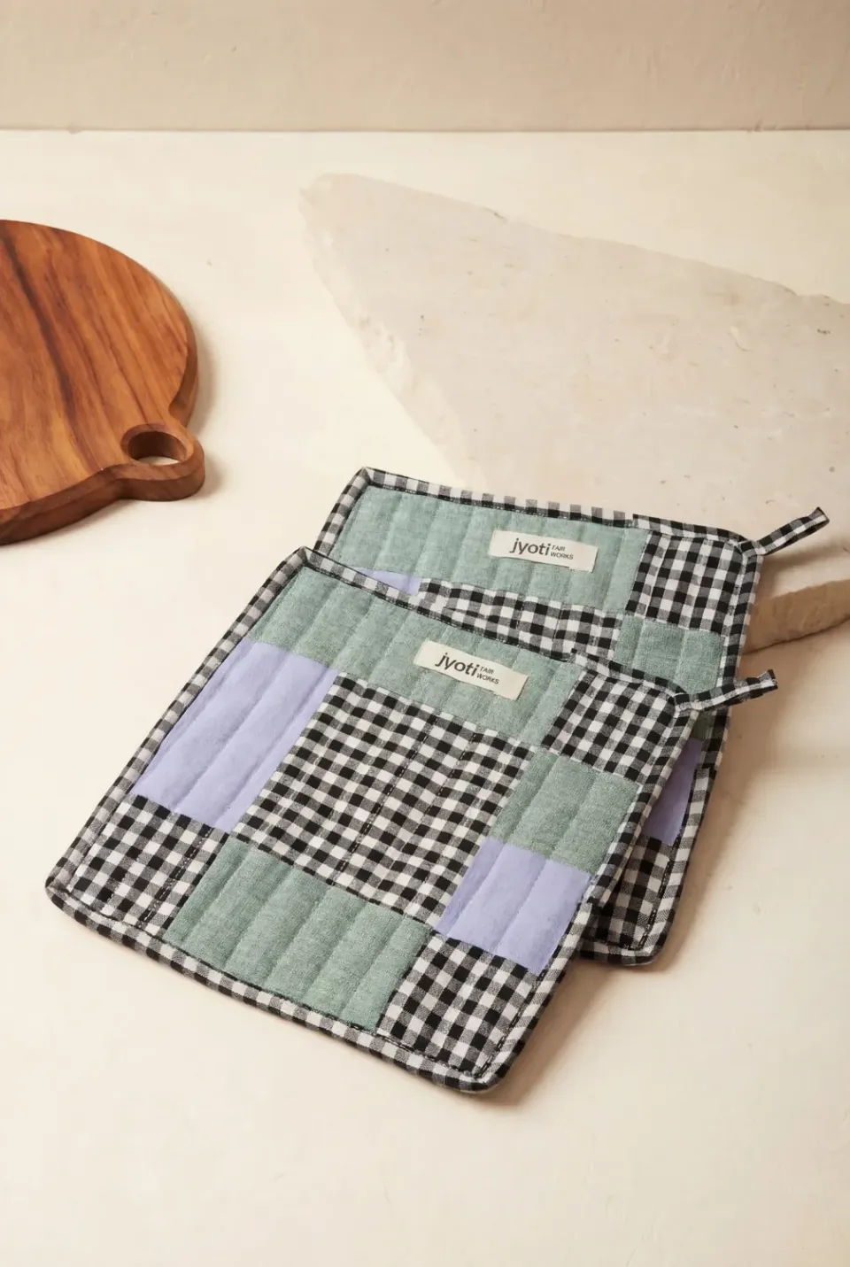 Jyoti Fair Works Ovan presine patchwork quadri